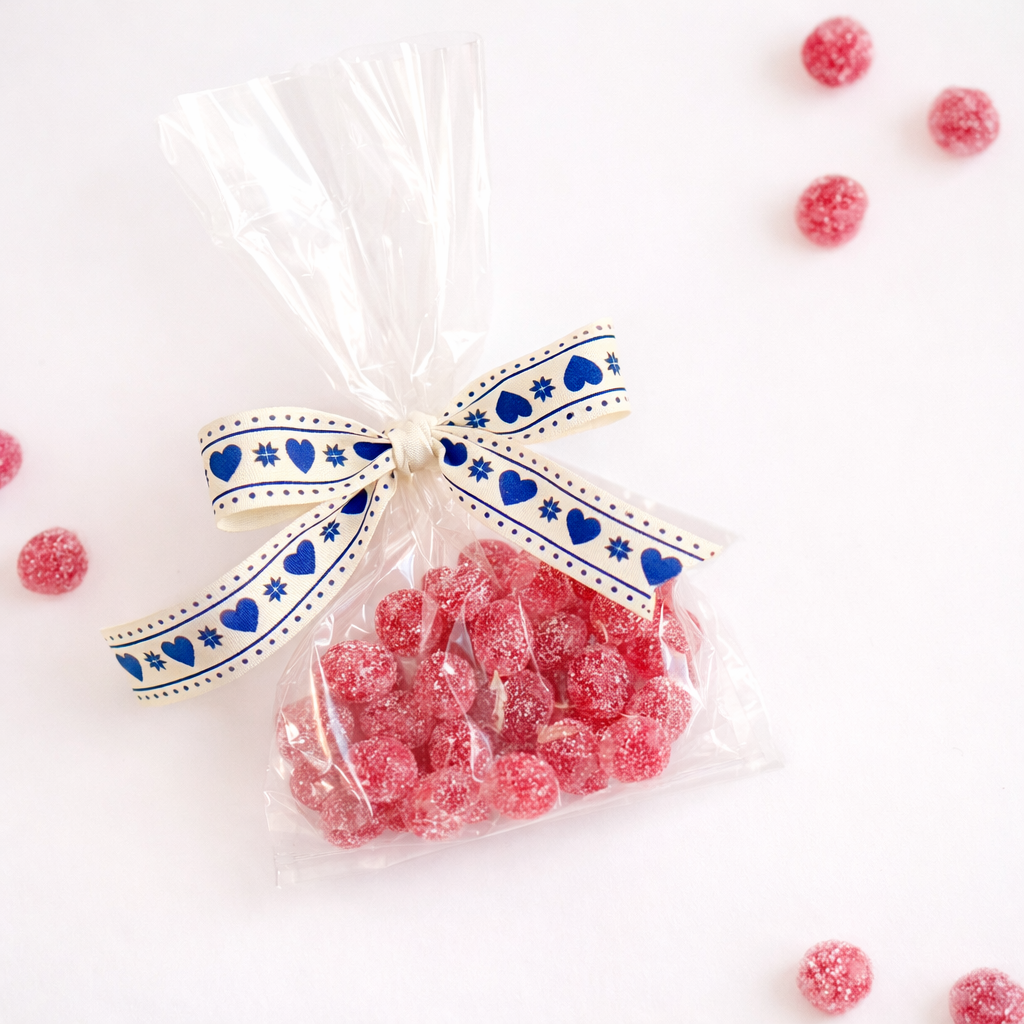 Blue Heart Ribbon Valentines Day Candy.png