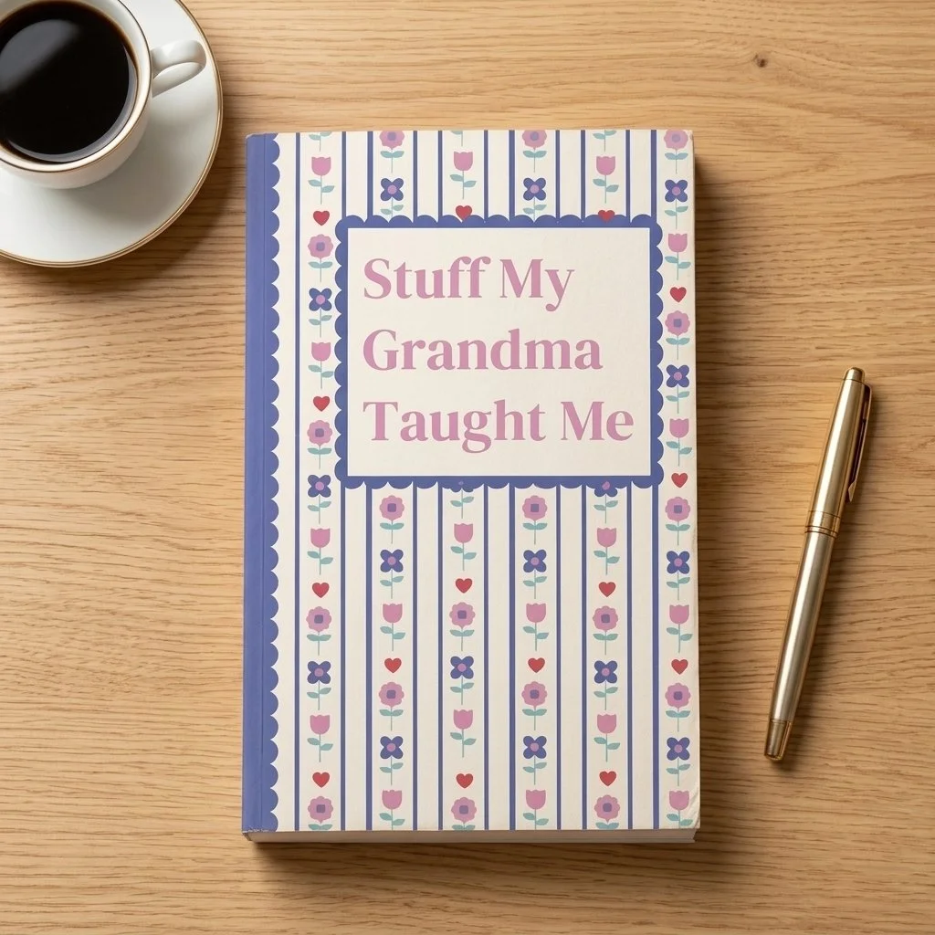Stuff My Grandma Taught Me Journal: A 100-page journal to write about the lessons, the laughs, and the extra treats when mom wasn't looking. A beautiful space to keep grandma’s stories alive.