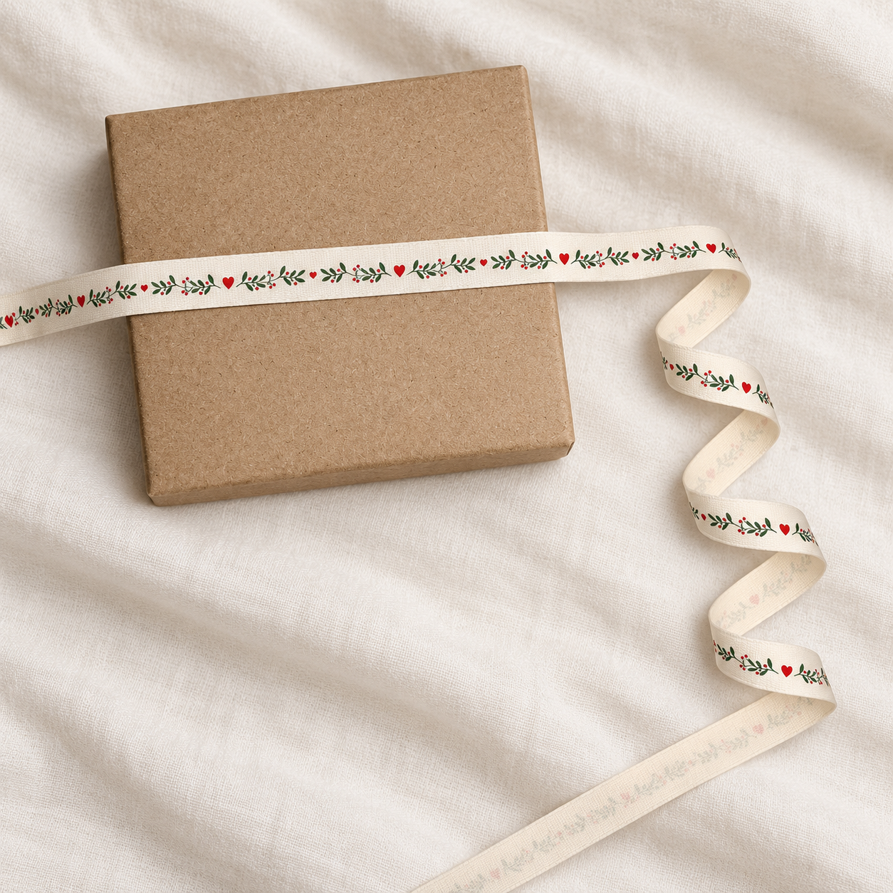 Vine and Heart Kraft gift box print ribbon.png