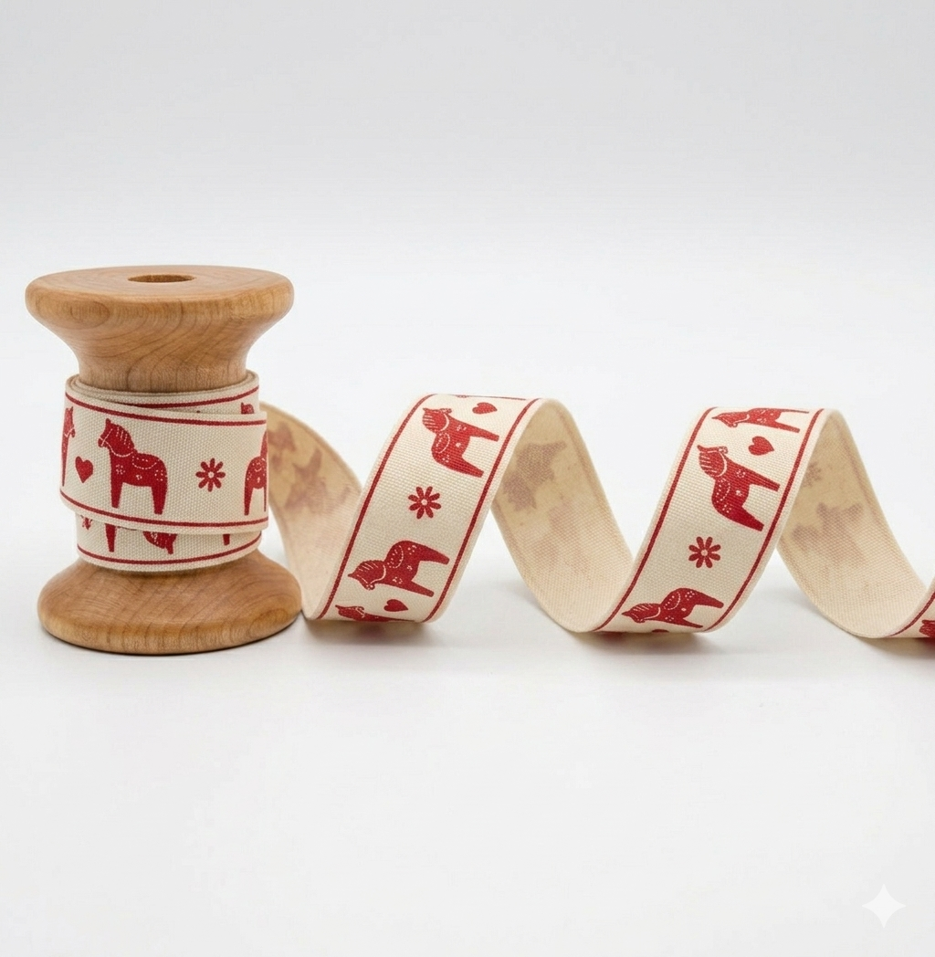 Red Dala Horse Ribbon on Spool.png