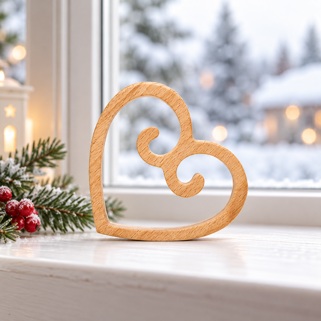 Scandinavian Wood Heart
