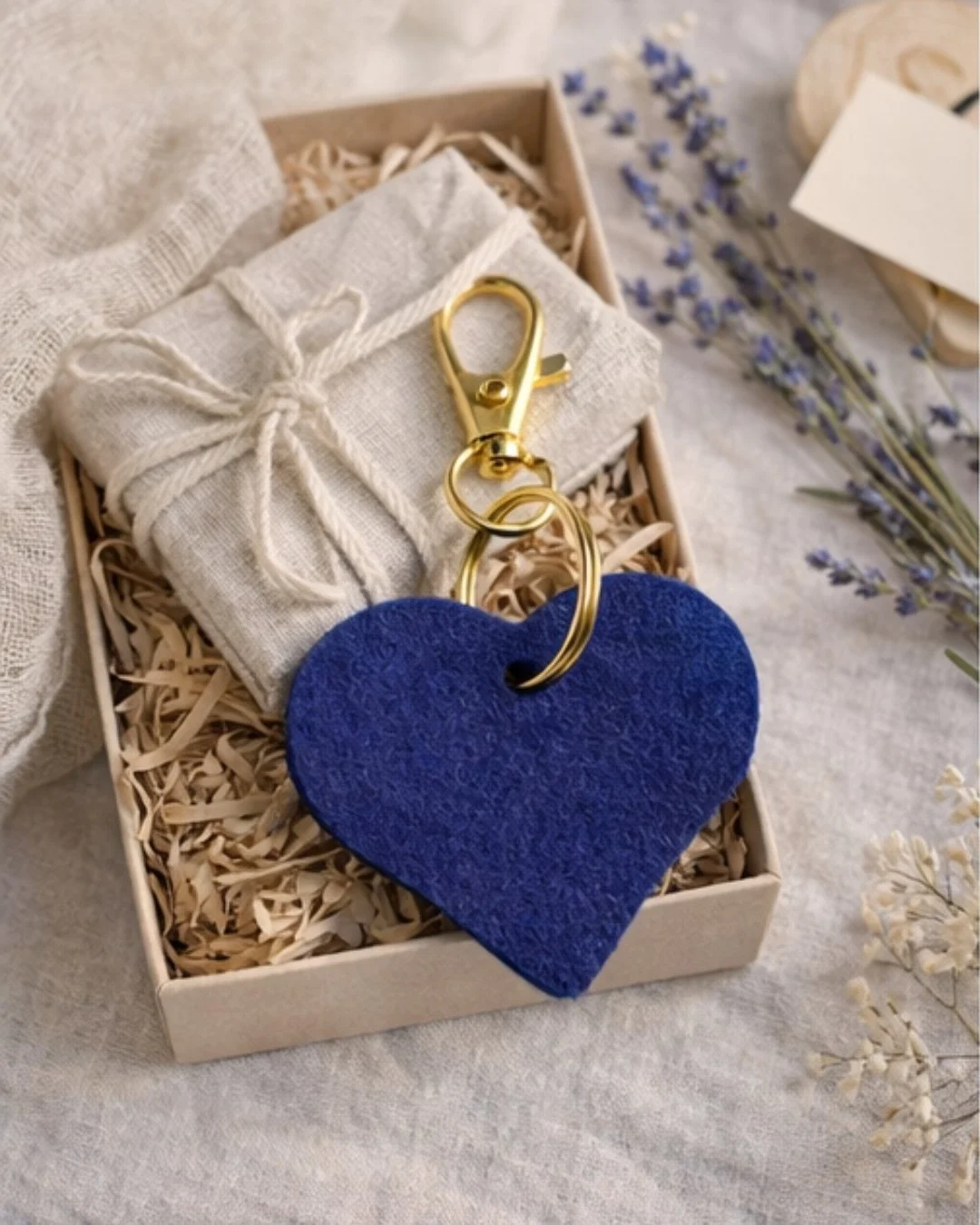 Felt Charm Heart Blue Gift Box Flatlay.jpg