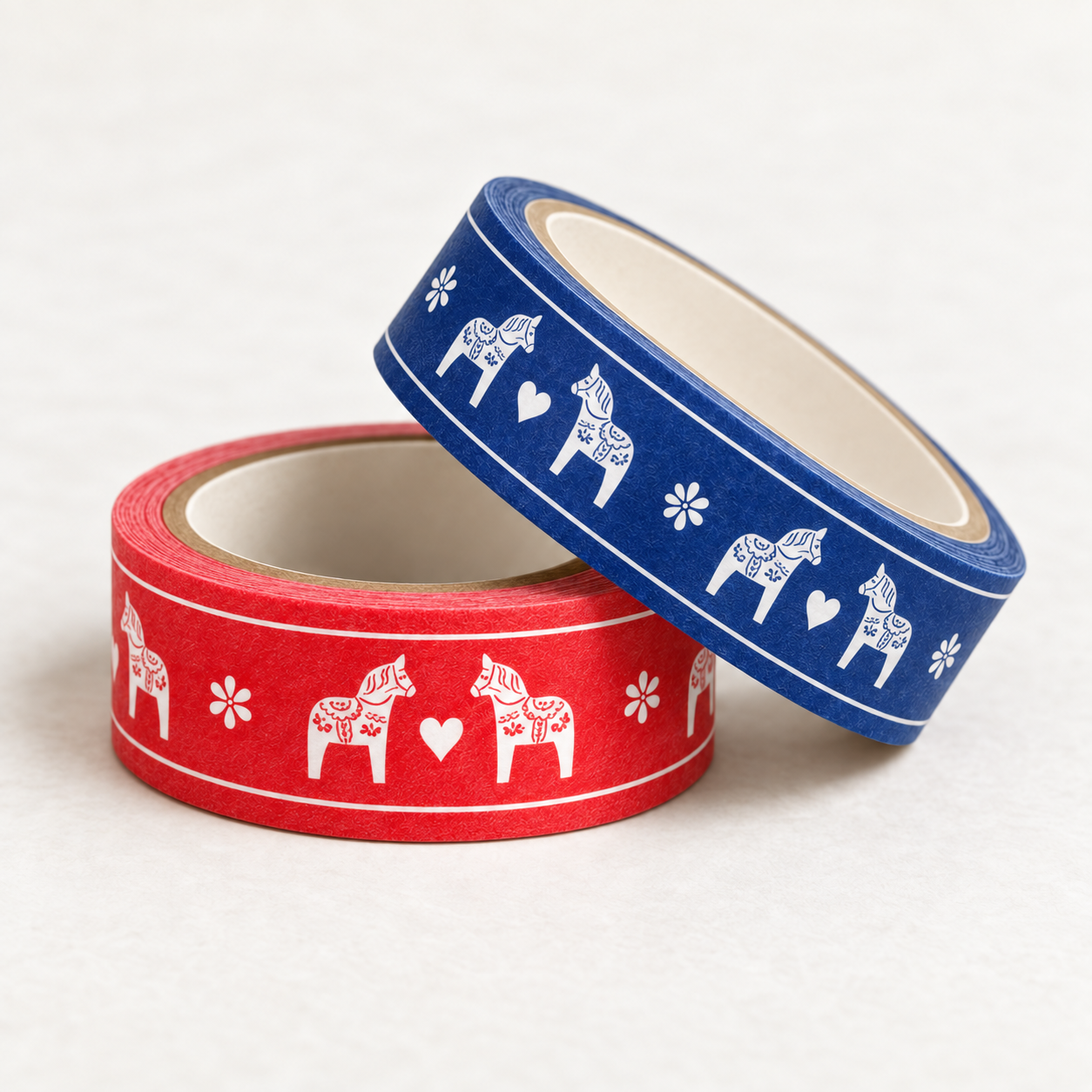 Dala Horse Washi Tape Red and Blue Stacked.png