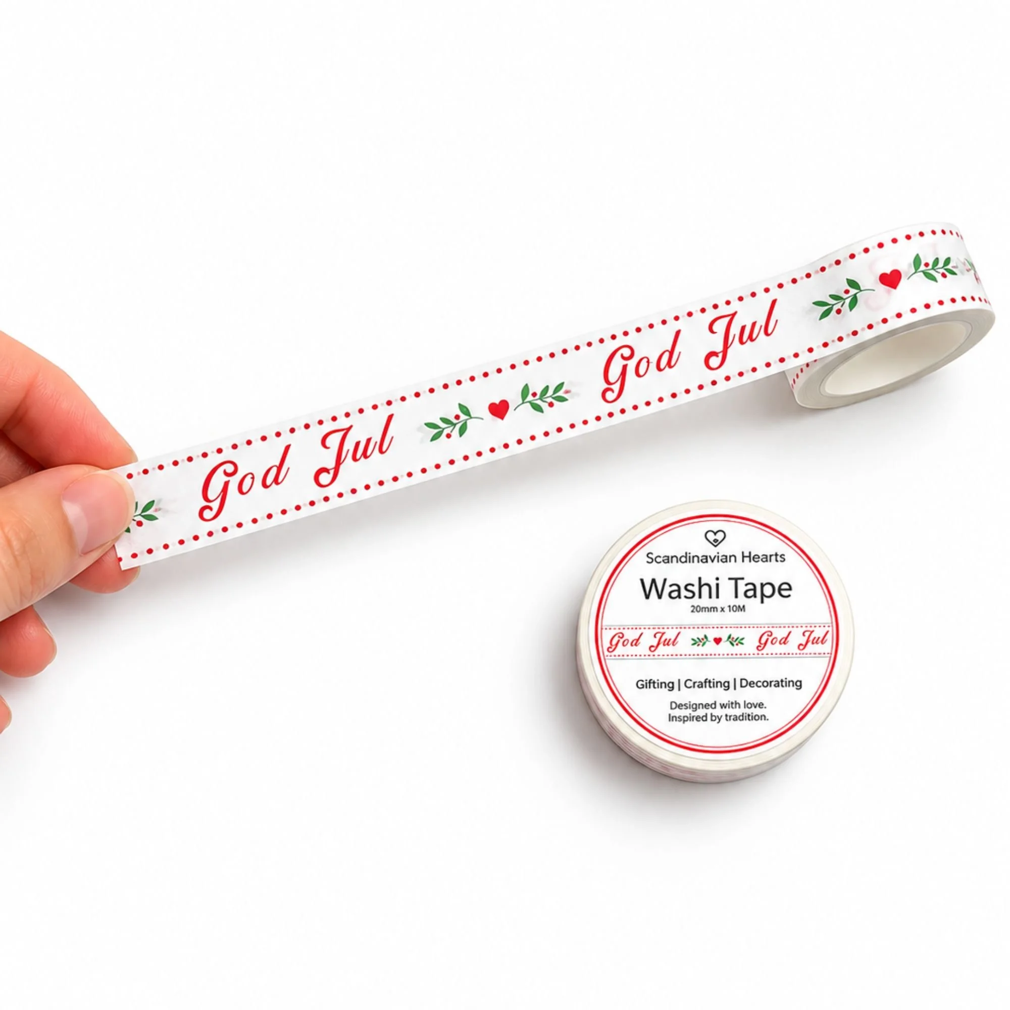 God Jul Washi Tape White Hand Holding.jpg