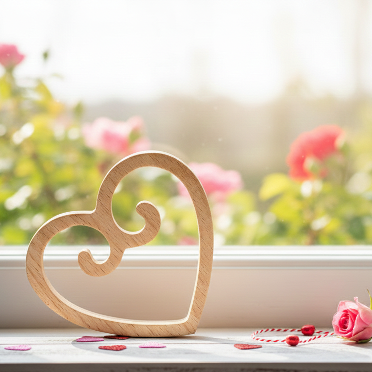 Scandinavian Wood Heart