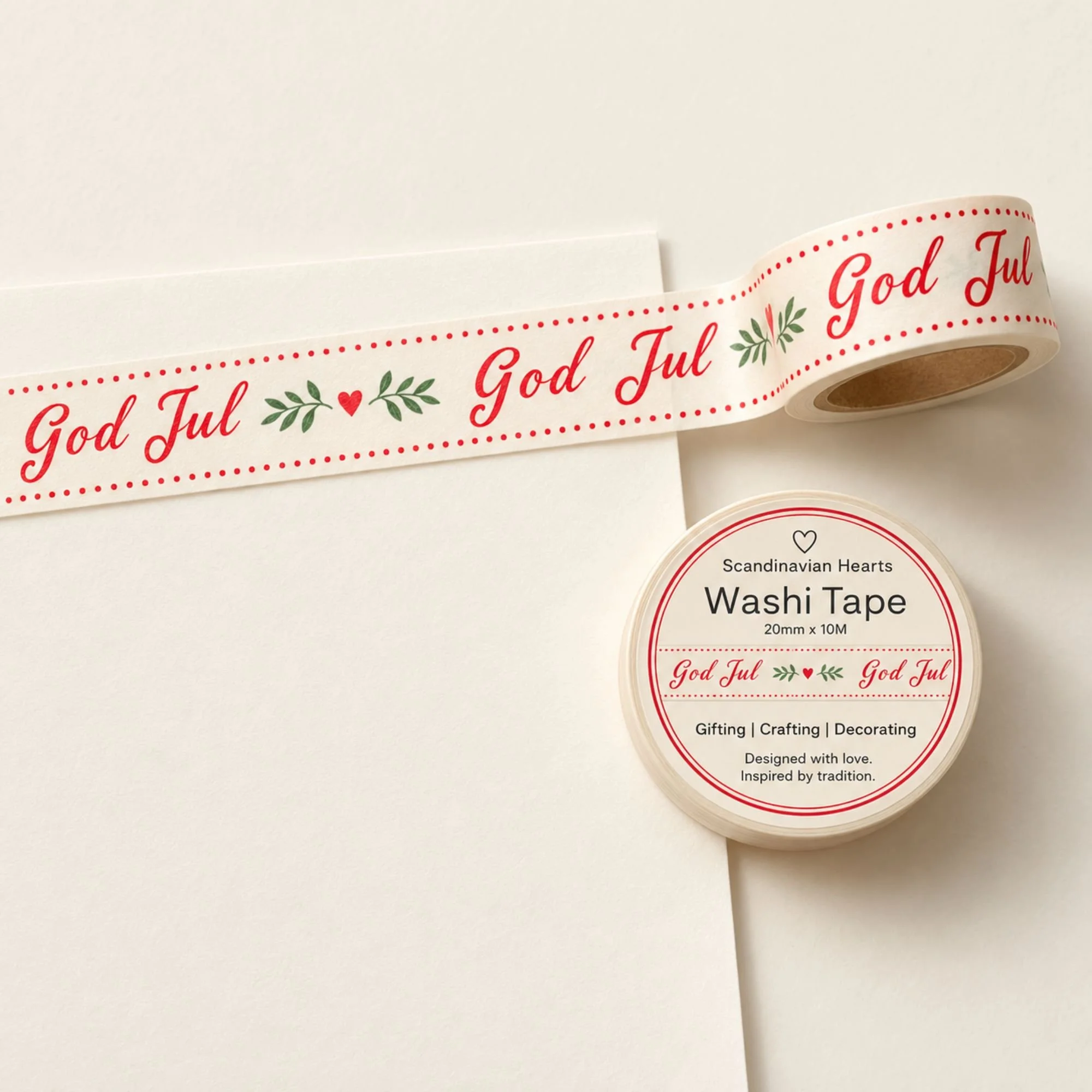 God Jul Washi Tape White Journal.jpg