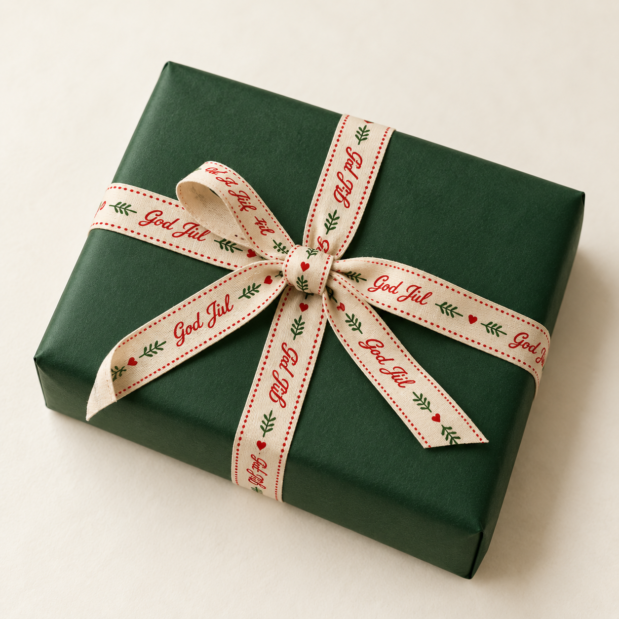 God Jul Ribbon Gift Box Green.png