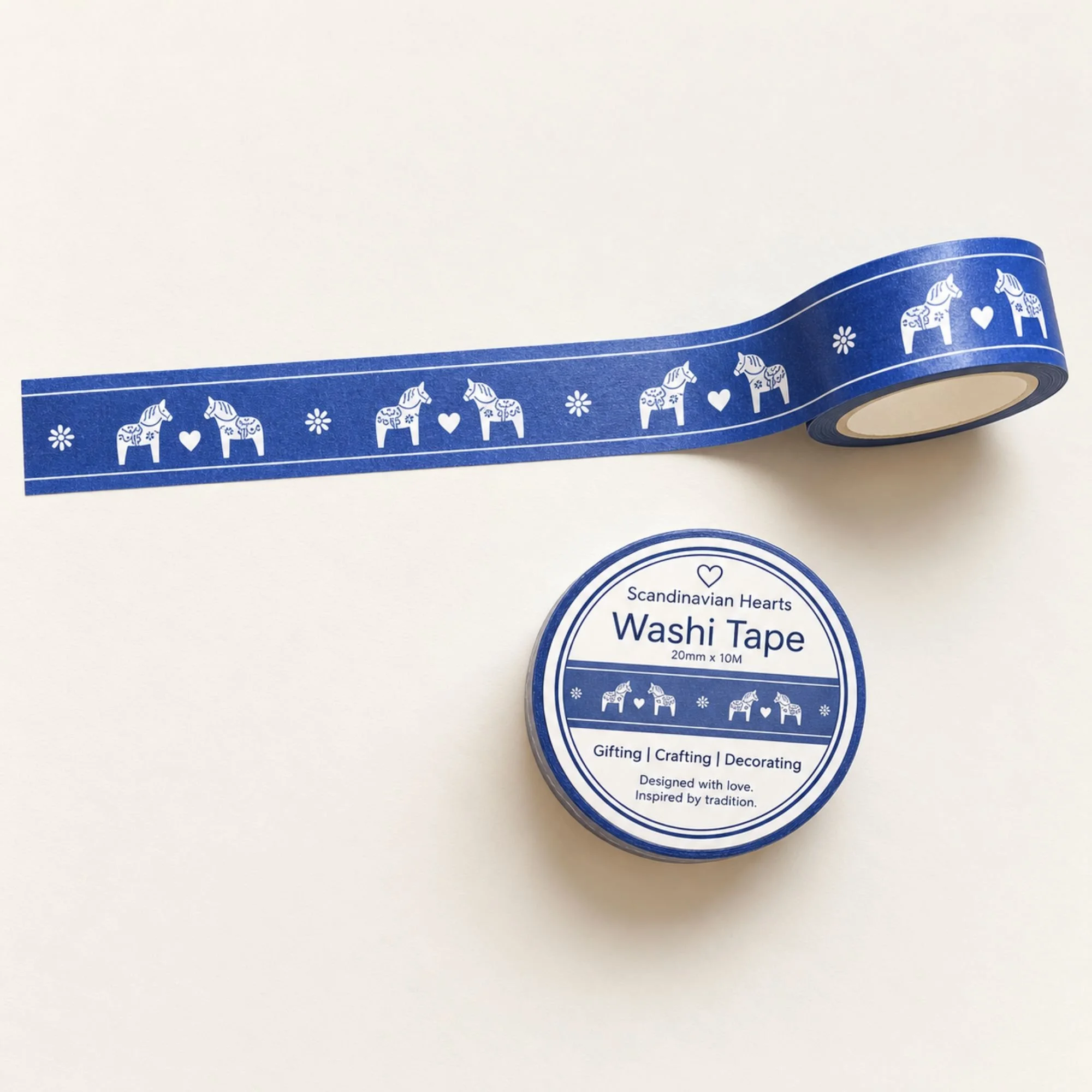 Dala Horse Blue Washi Tape Journal.jpg