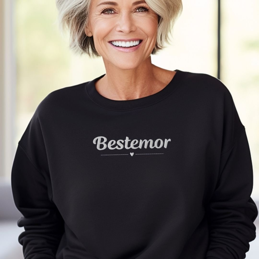 Norway Bestemor Grandma Sweatshirt Scandinavian Grandmother Gift Embroidered Sweatshirt for Grandma Scandinavian Valentine Gift For Grandma