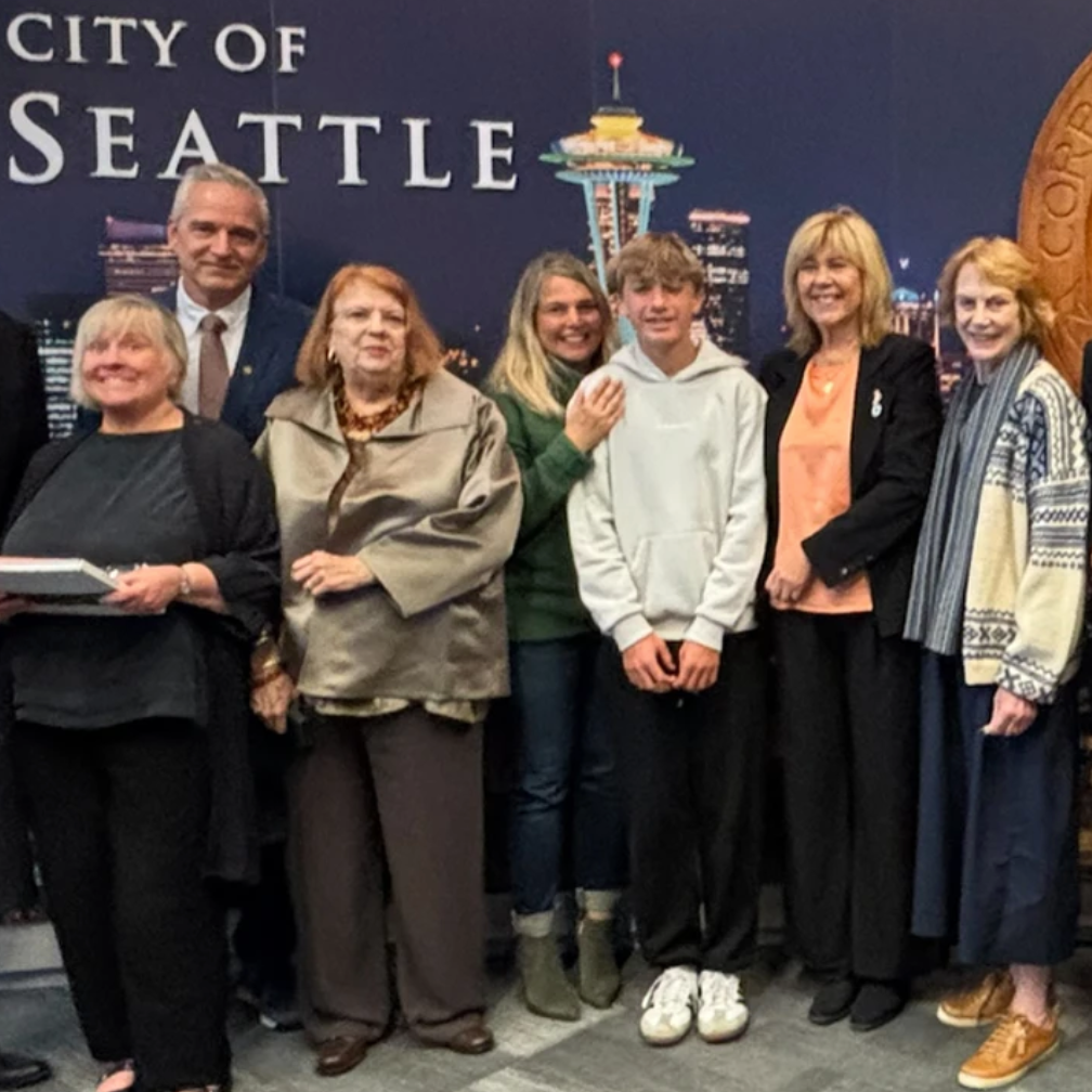 There was also a nod to the future when SBSCA member and educational adviser Wendy Jensen presented the first book of her "Scandinavian Hearts" children's series to the Bergen mayor. The book is a celebration of Jensen's own childhood in the Ballard 