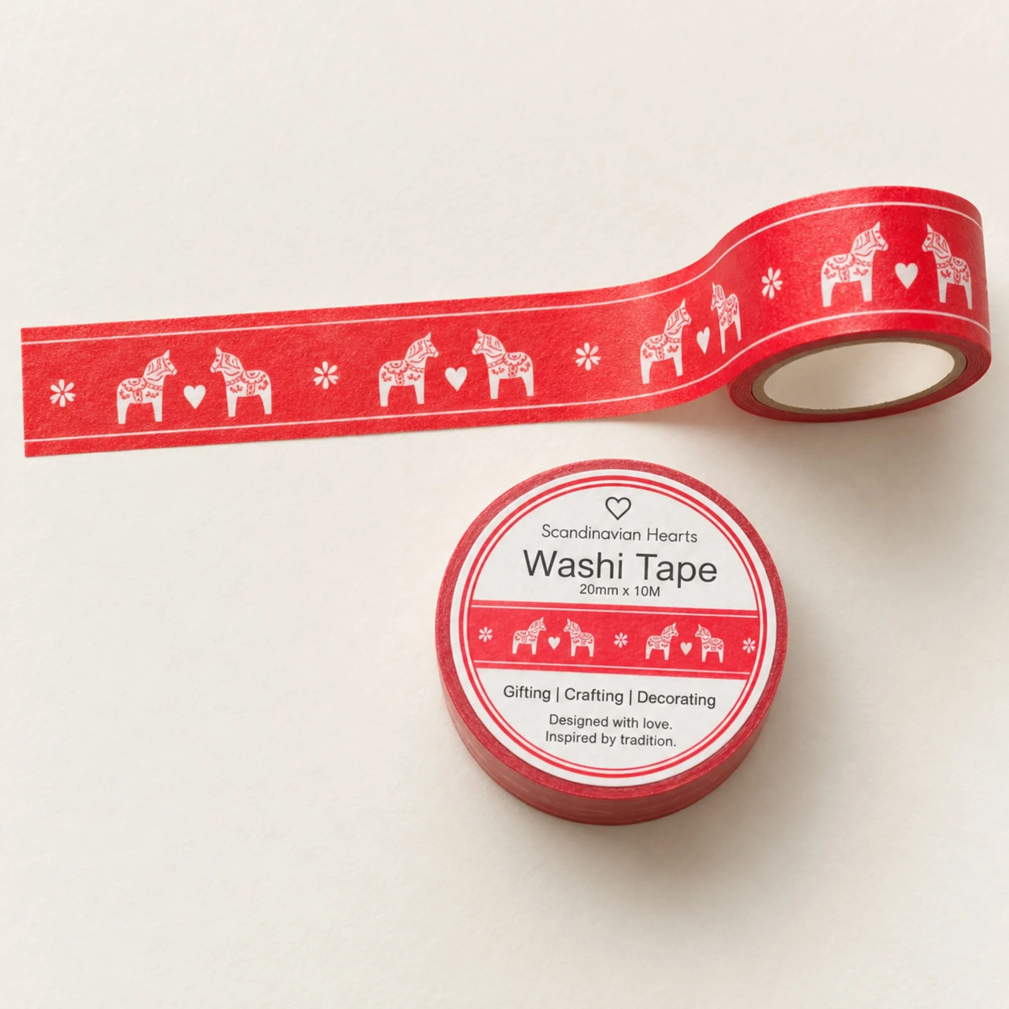 Dala Horse Red Washi Tape Journal.jpg
