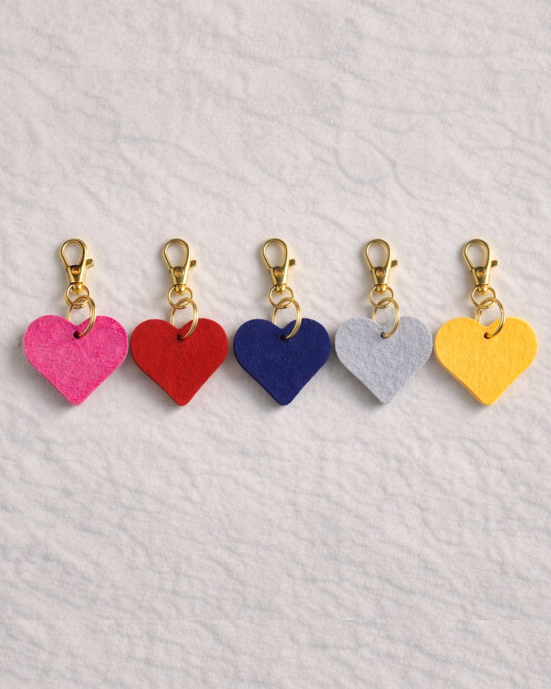 Felt Heart Purse Charm