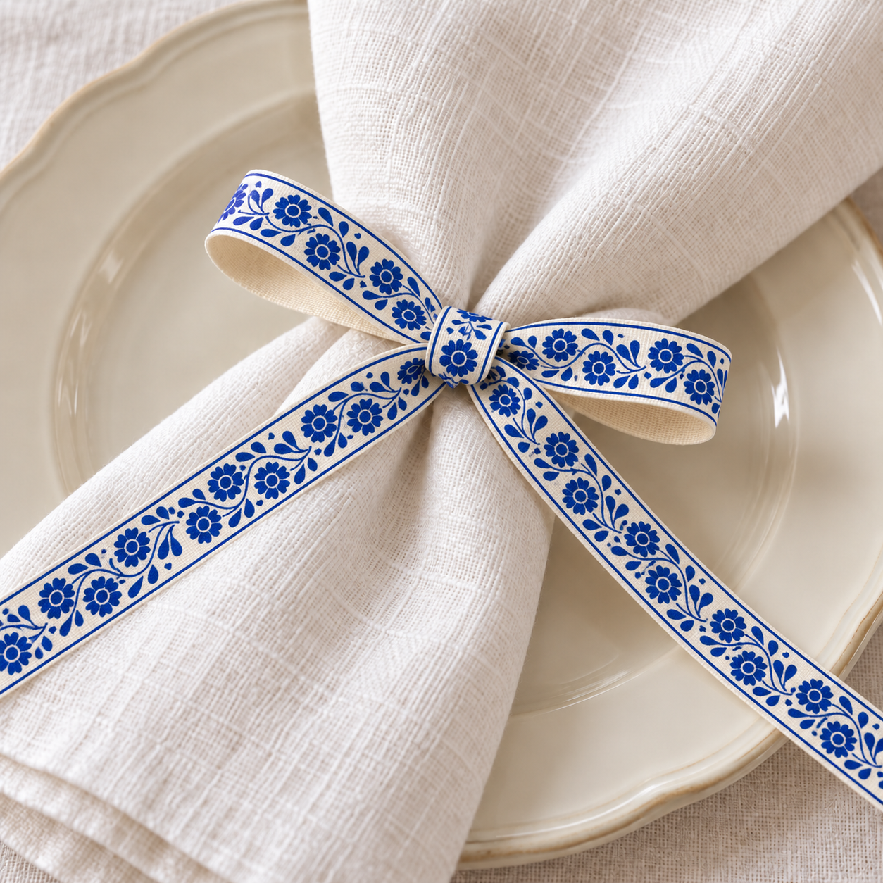 Cobalt floral ribbon on linen napkin-5.png