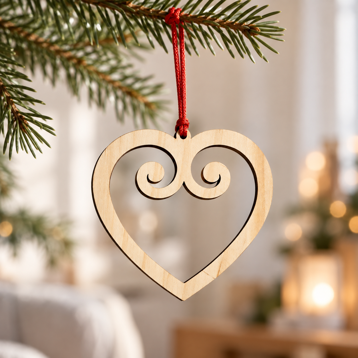Scandinavian Heart Ornament