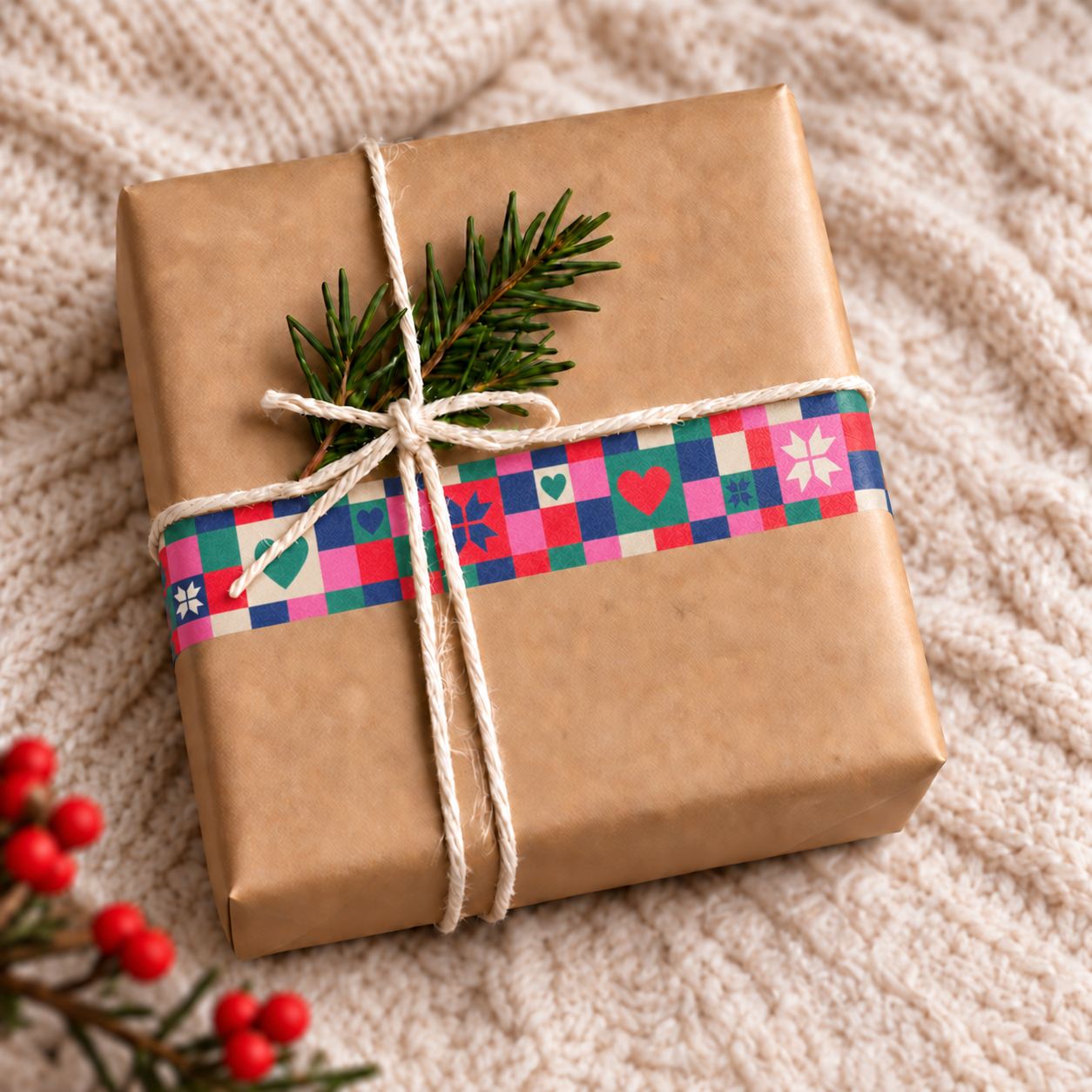Geometric Holiday Washi Tape Gift Box.png