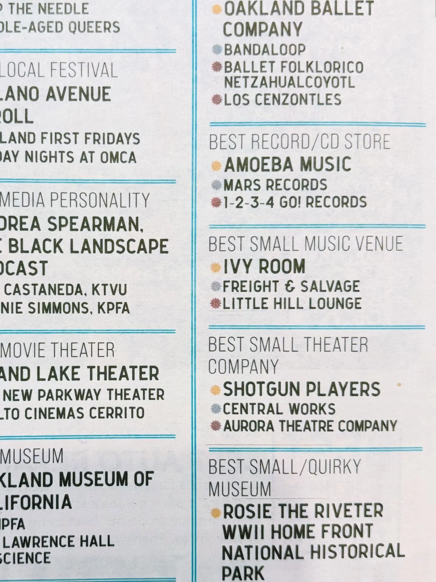 Oh hey! We picked up the Silver award in the @eastbayexpress Best Of The East Bay! 🩶 What a sweet Summer surprise! Papers are in those metal street boxes and grocery stands around town. Pick one up! Shout out to ALL the great shops on the East side.