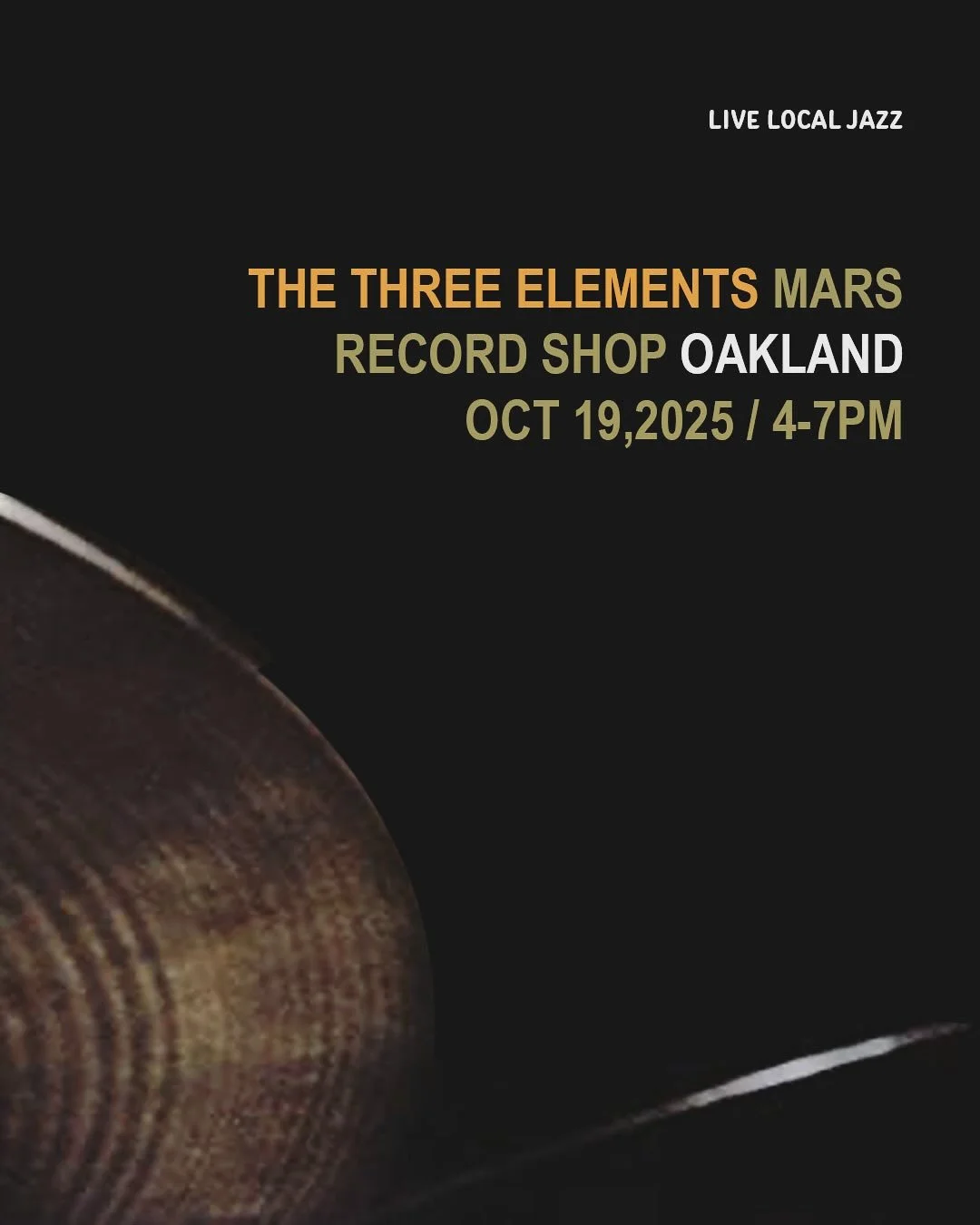 Mark your calendars for Sunday Oct 19th! We’ll be hosting @the3elements__ out in front of Mars from 4-7pm. 🥁⚡️ Grab a seat in the courtyard, watch from the upstairs balcony. Gonna be a sweet vibe-y afternoon. Hope you can make it!