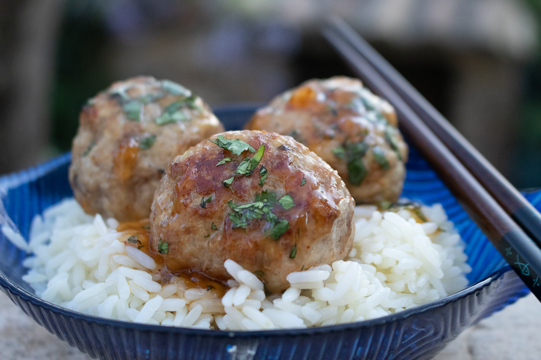 Boulettes de porc à l'asiatique