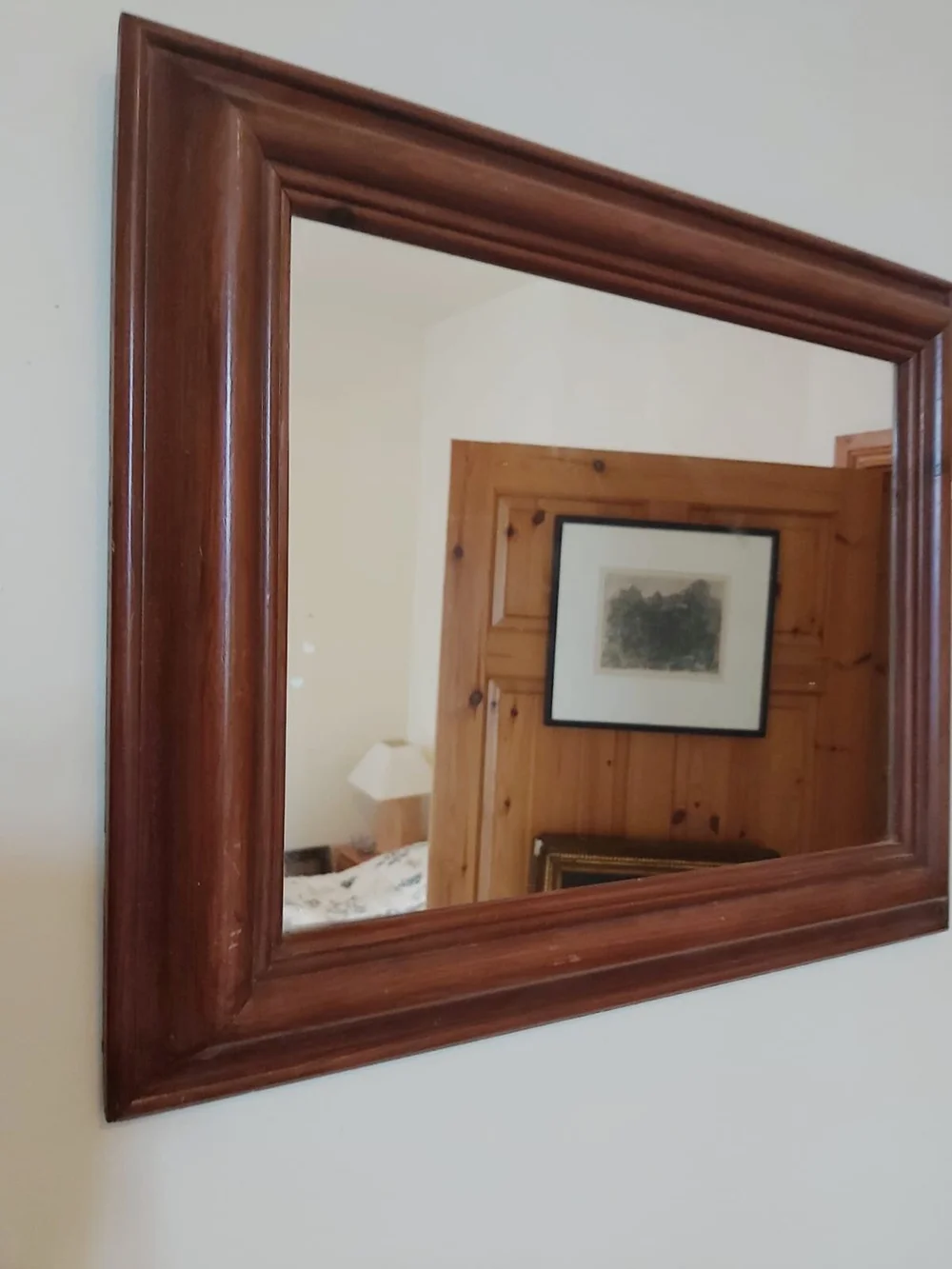 Pine mirror — Brittas Bay Antiques