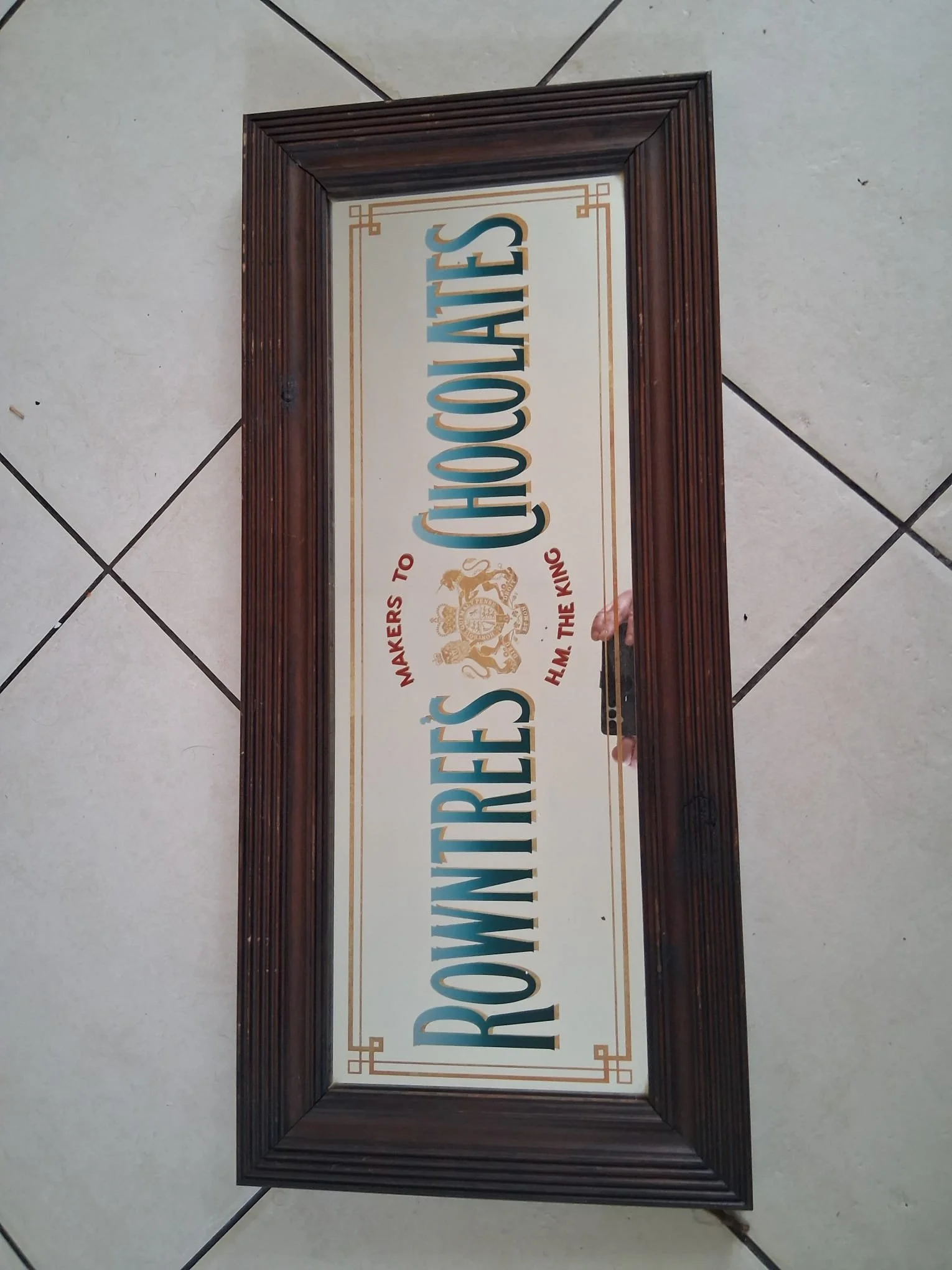 Rowntree Chocolates Advertising Mirror