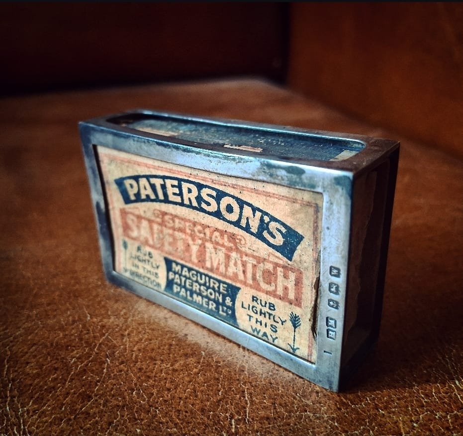 Sterling Silver hallmarked matchbox cover