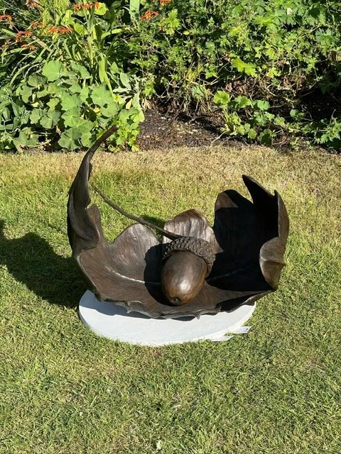 Oak Leaf & Acorn In Garden._Kate_Cledwyn_Sculpture.jpg