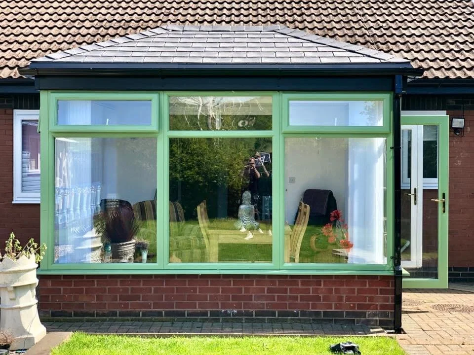 Spray Painting Upvc Conservatory Newcastle Sunderland Gateshead