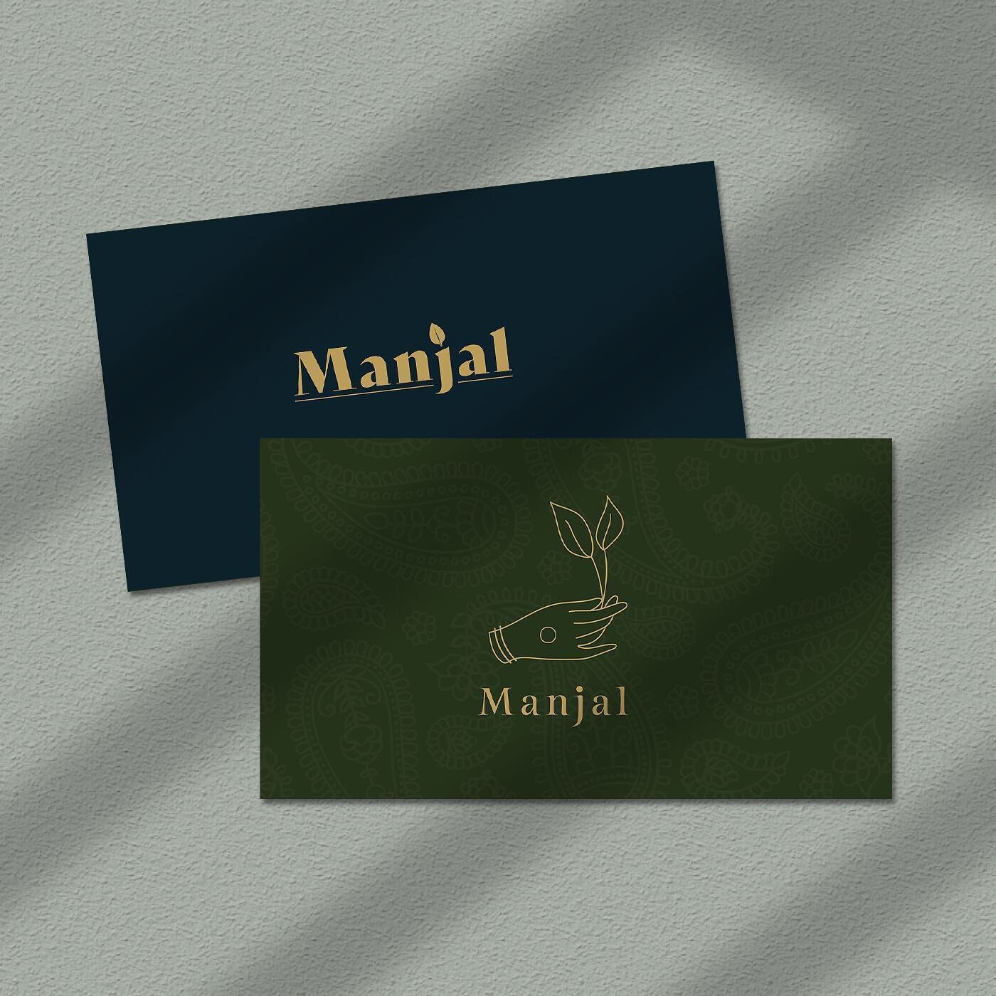 some branding options for @manjal_restaurant 🌿