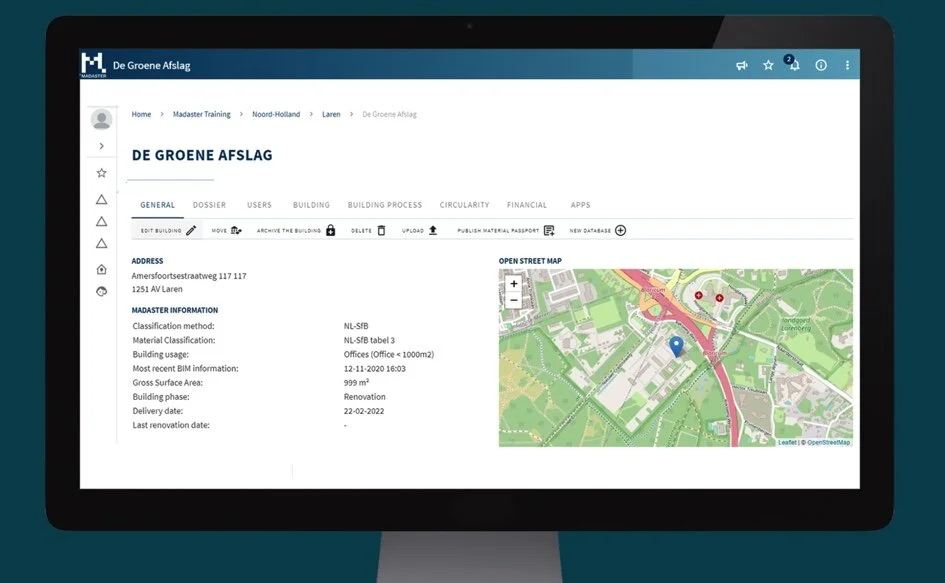 Madaster – med nøkkelfunksjoner for økt sirkularitet og ombruk 