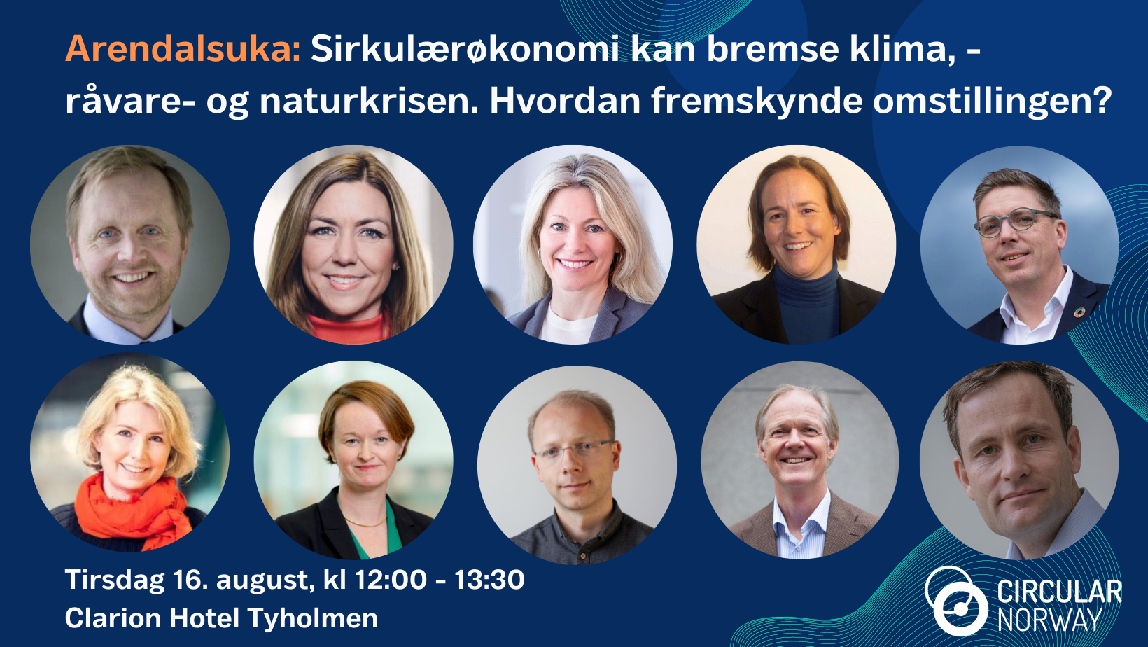 Klimakutt, sirkulærøkonomi og sirkulær finans under Arendalsuka