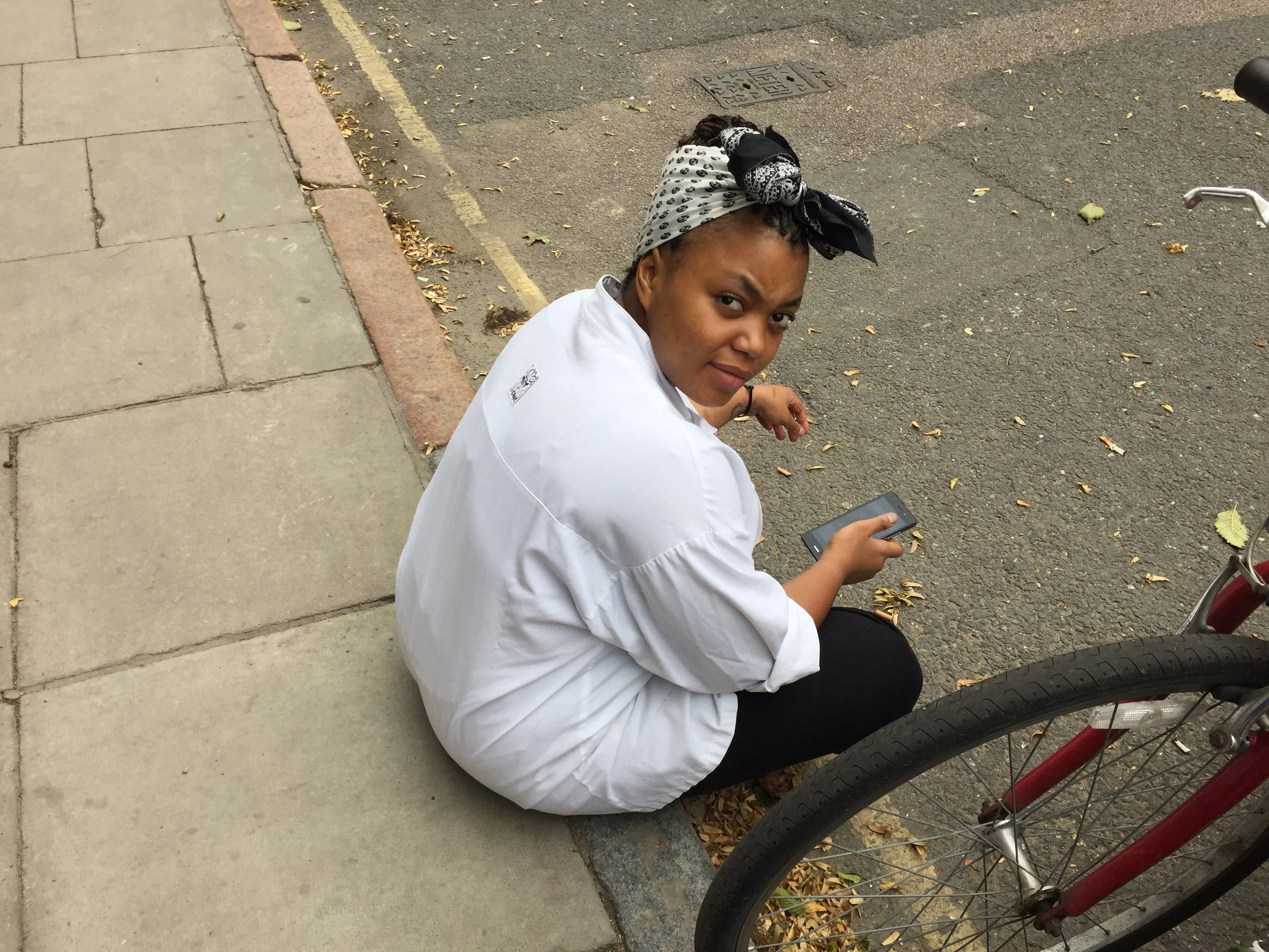 Chef, taking a break, Islington Pub, London