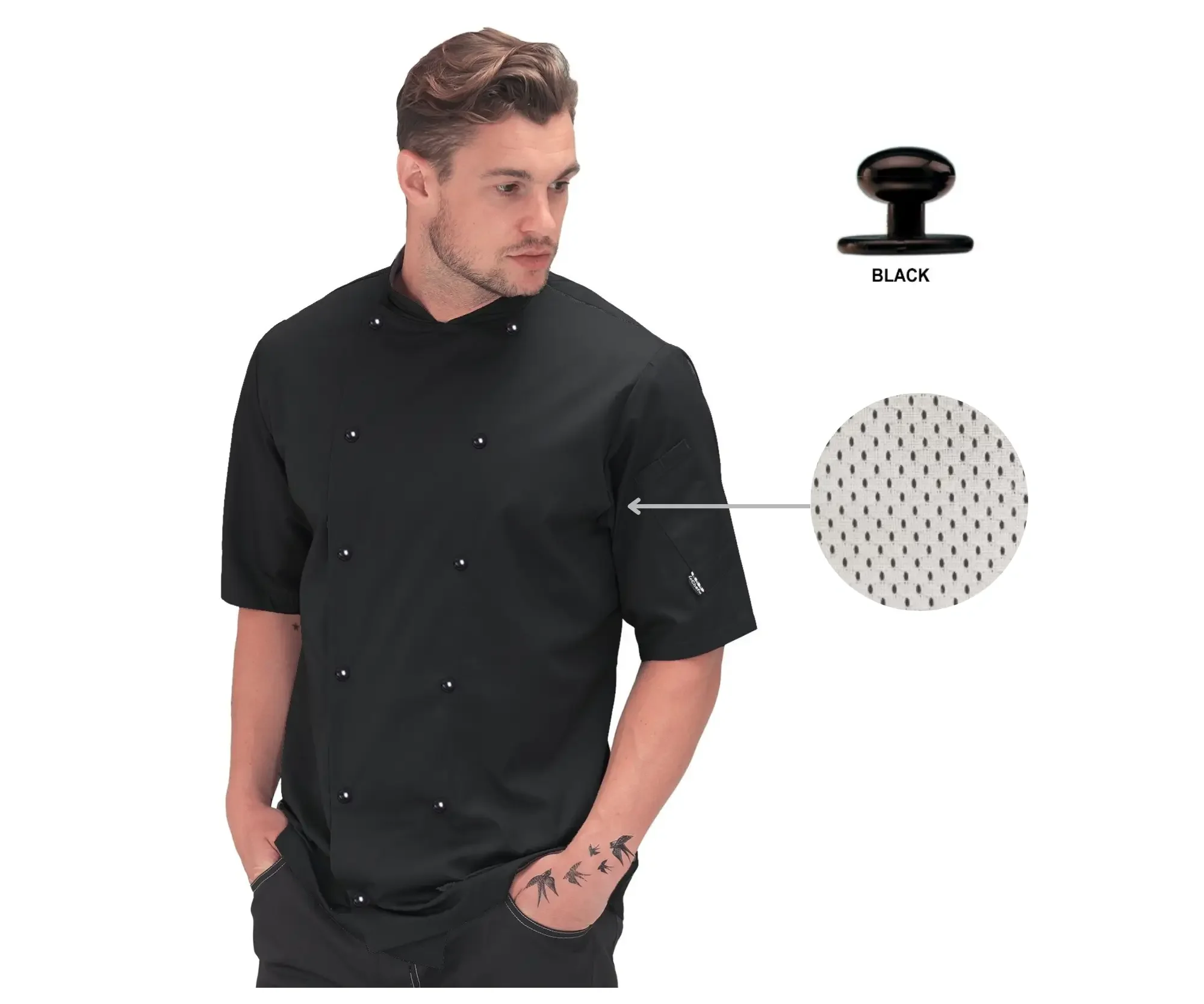 DE92G+Black+-+Short+Sleeve+Laundry+Tough+Jacket.webp