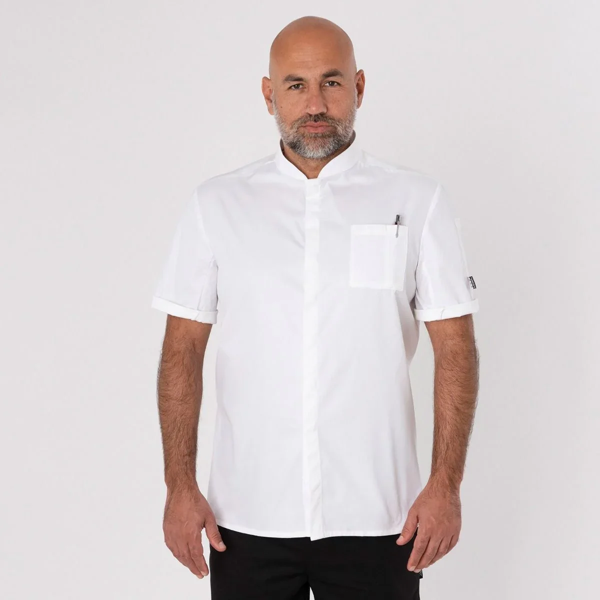 df108_white_chef_shirt_single_breasted_front.webp