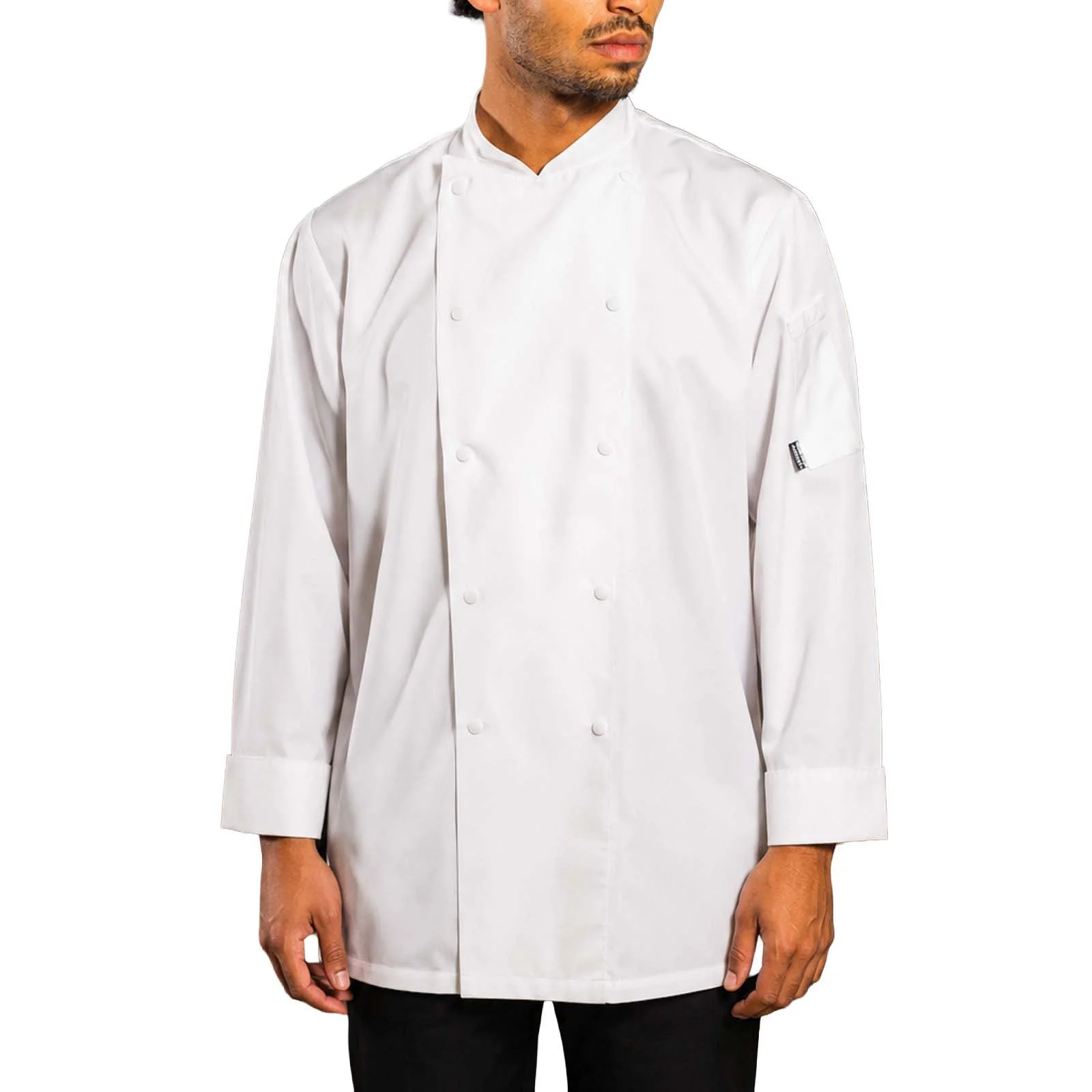 Le Chef Executive Jacket in White Long Sleeve - DE92