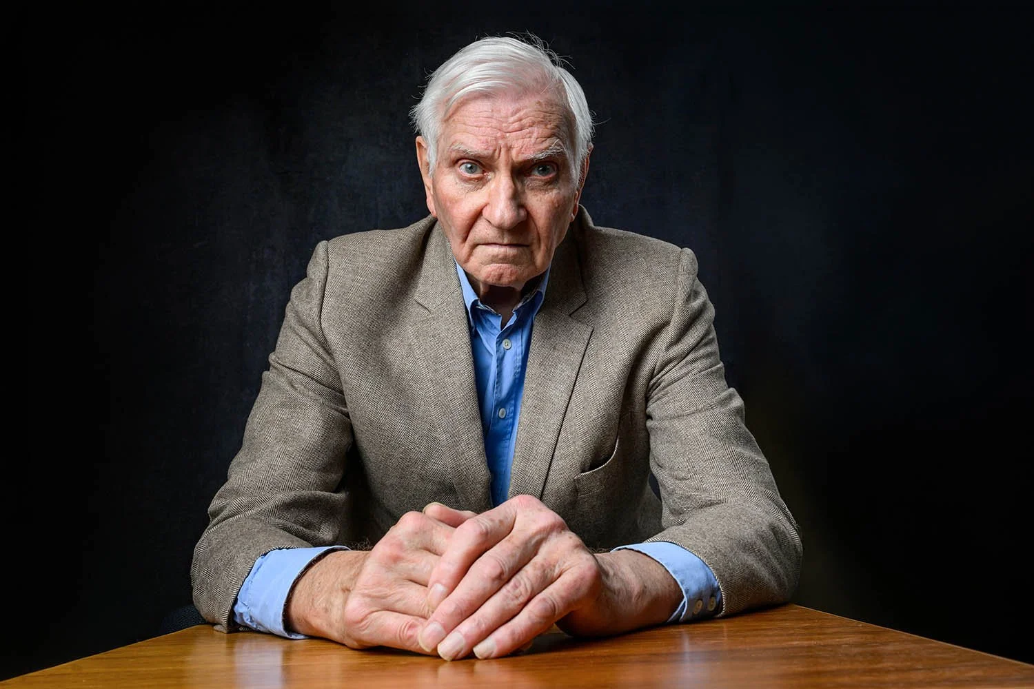 Harvey Proctor photographed on location in York hotel