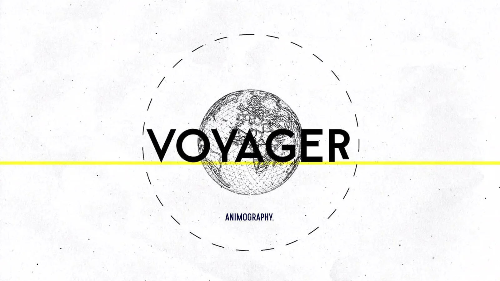 Voyager, typographie animée