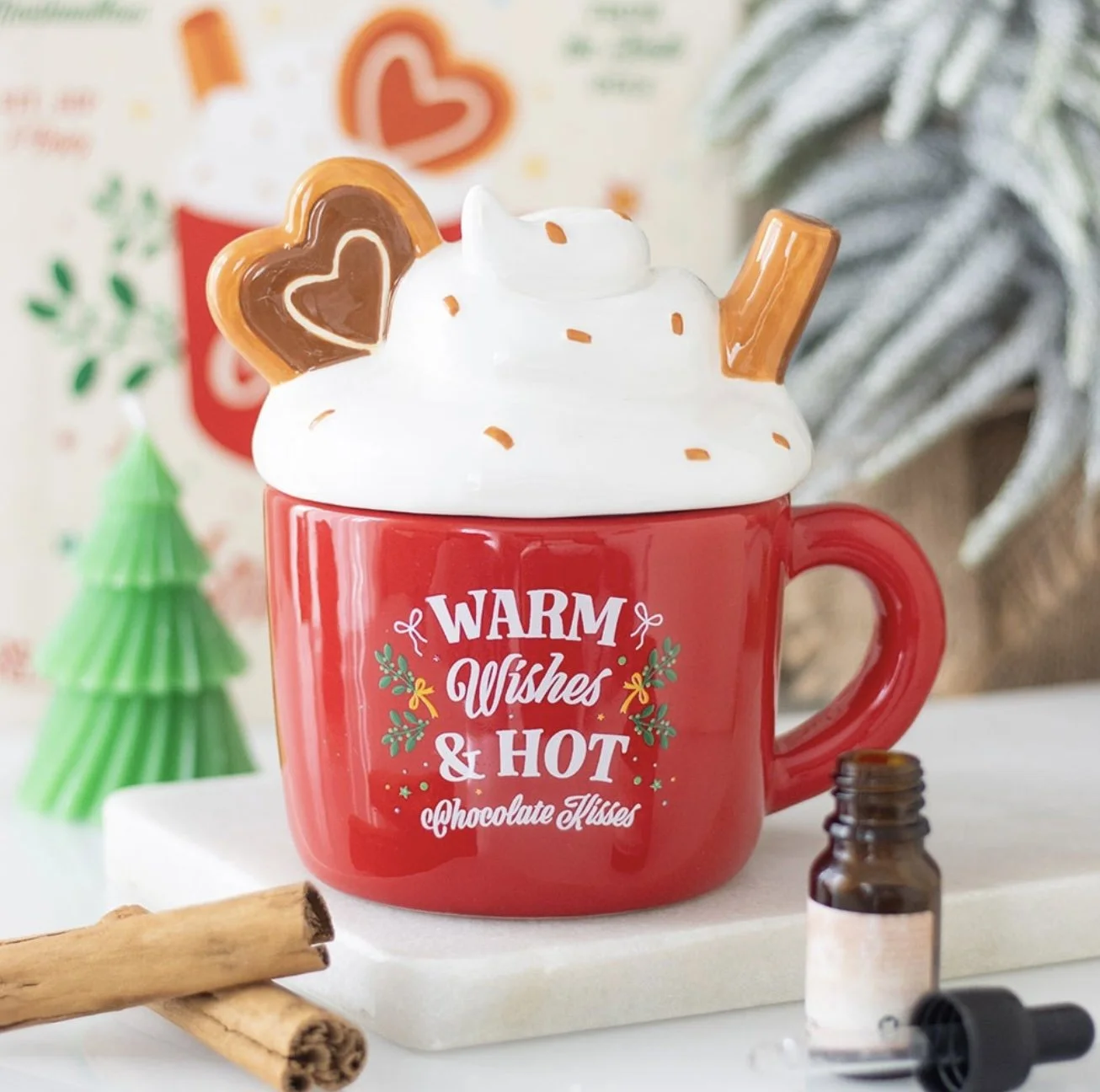 Christmas hot choccy burner