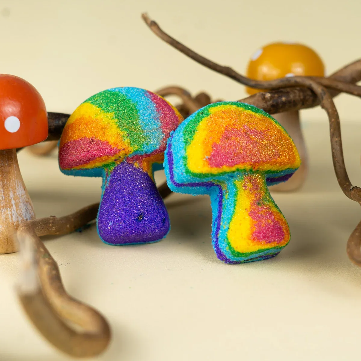 Magical mushroom bathbomb