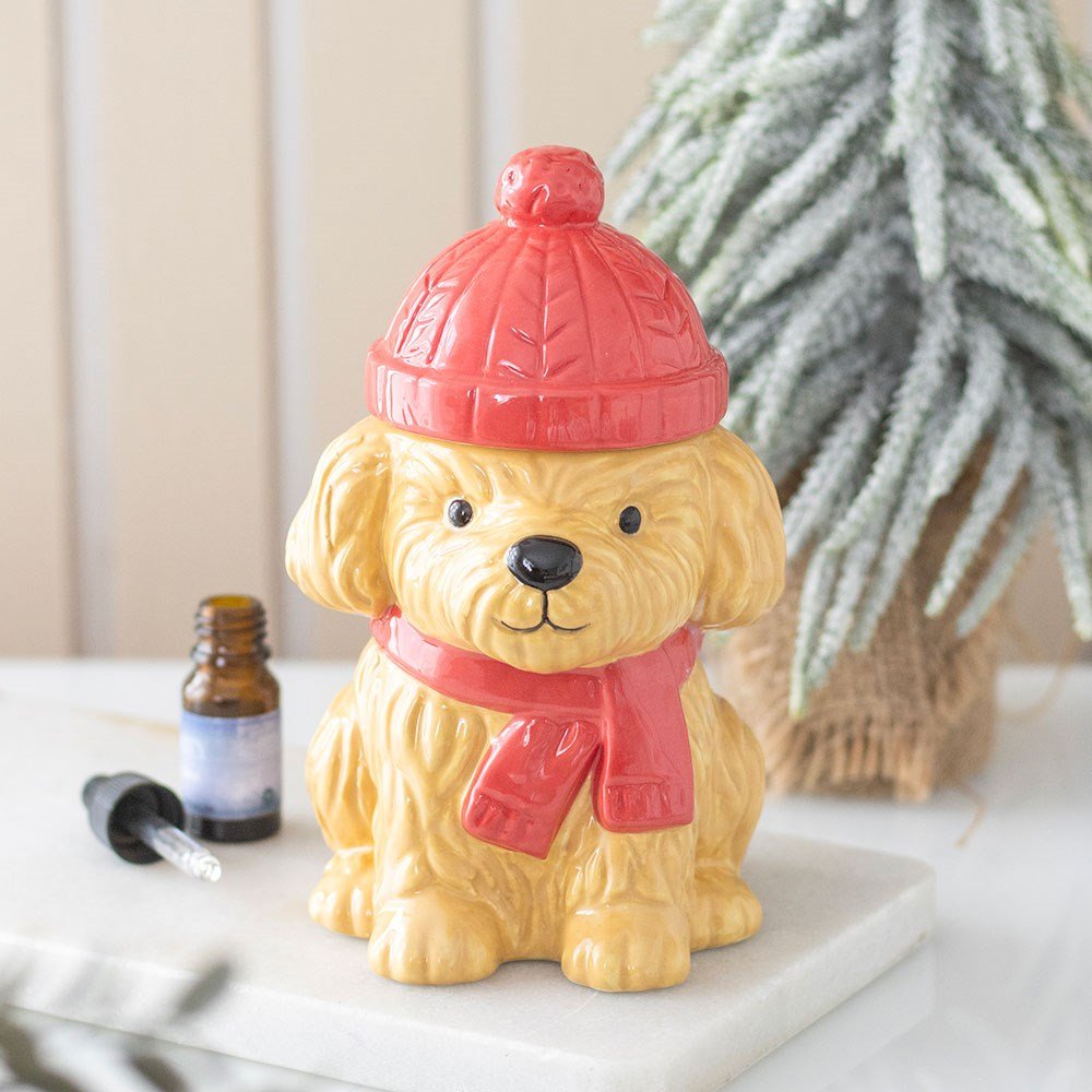Winter Puppy Ceramic Burner