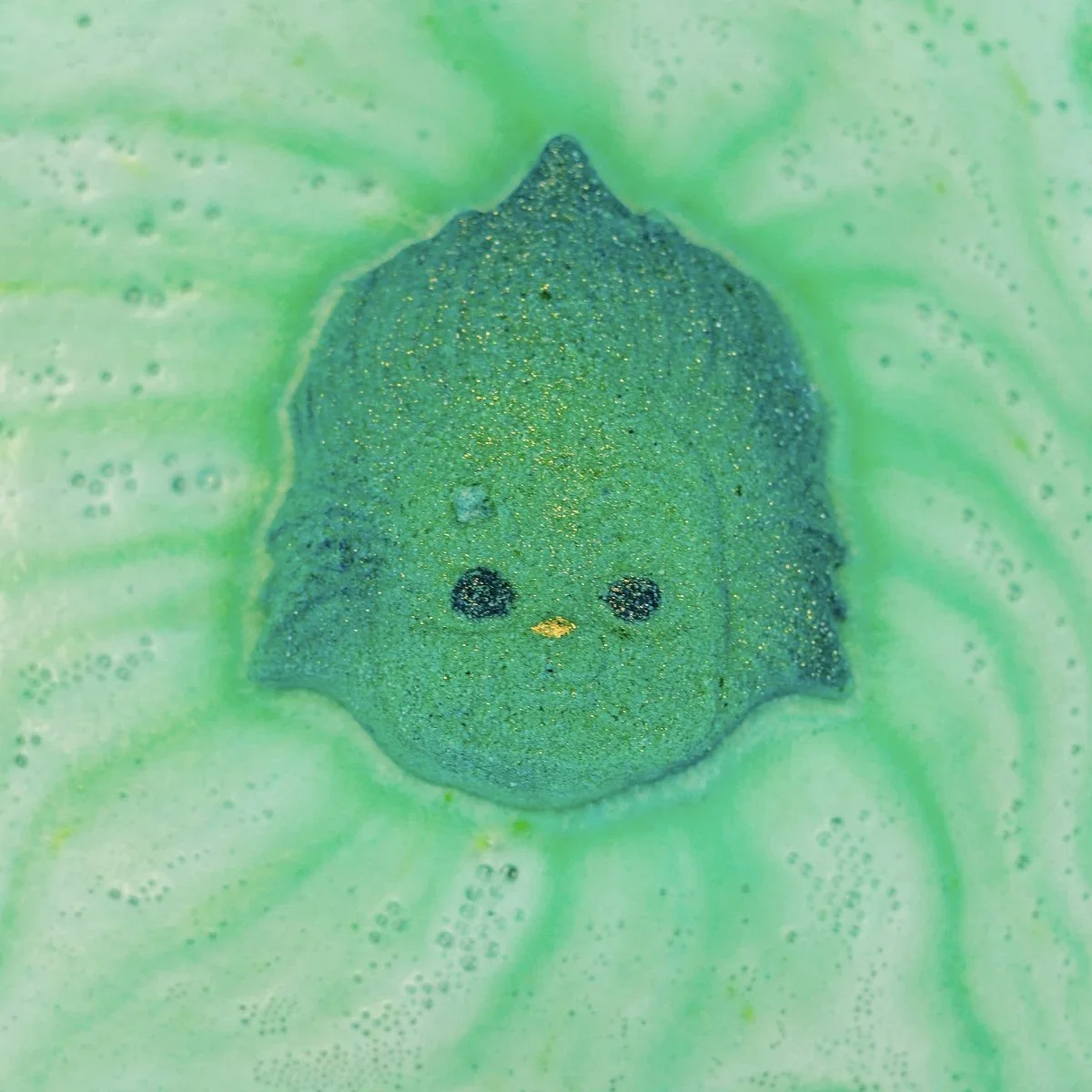 Baby grinch bath bomb