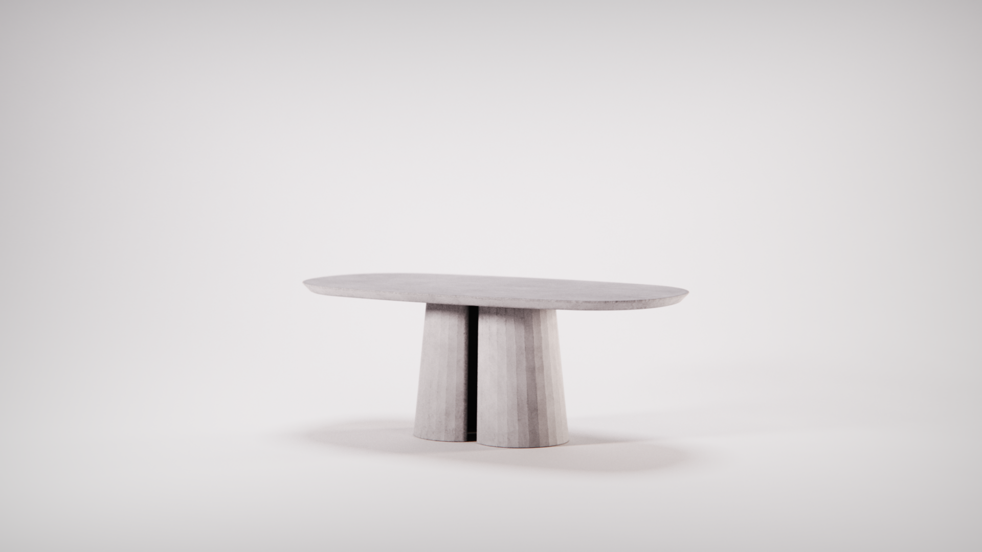 Fusto Oval Coffee Table II designed by Marialaura Rossiello Studio Irvine 100x50x38 Silver (2).png