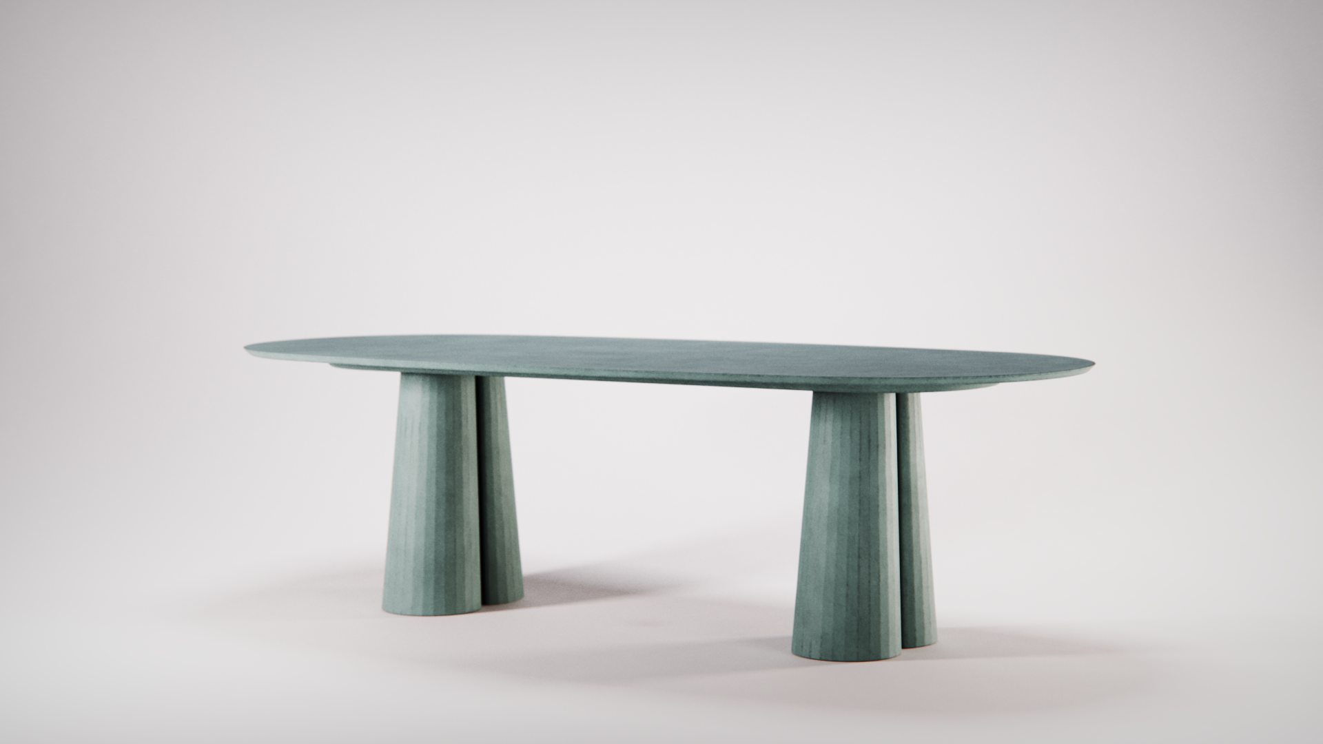 Fusto Oval Dining Table designed by Marialaura Rossiello Studio Irvine 240x120x73 Ultramarine (2).png