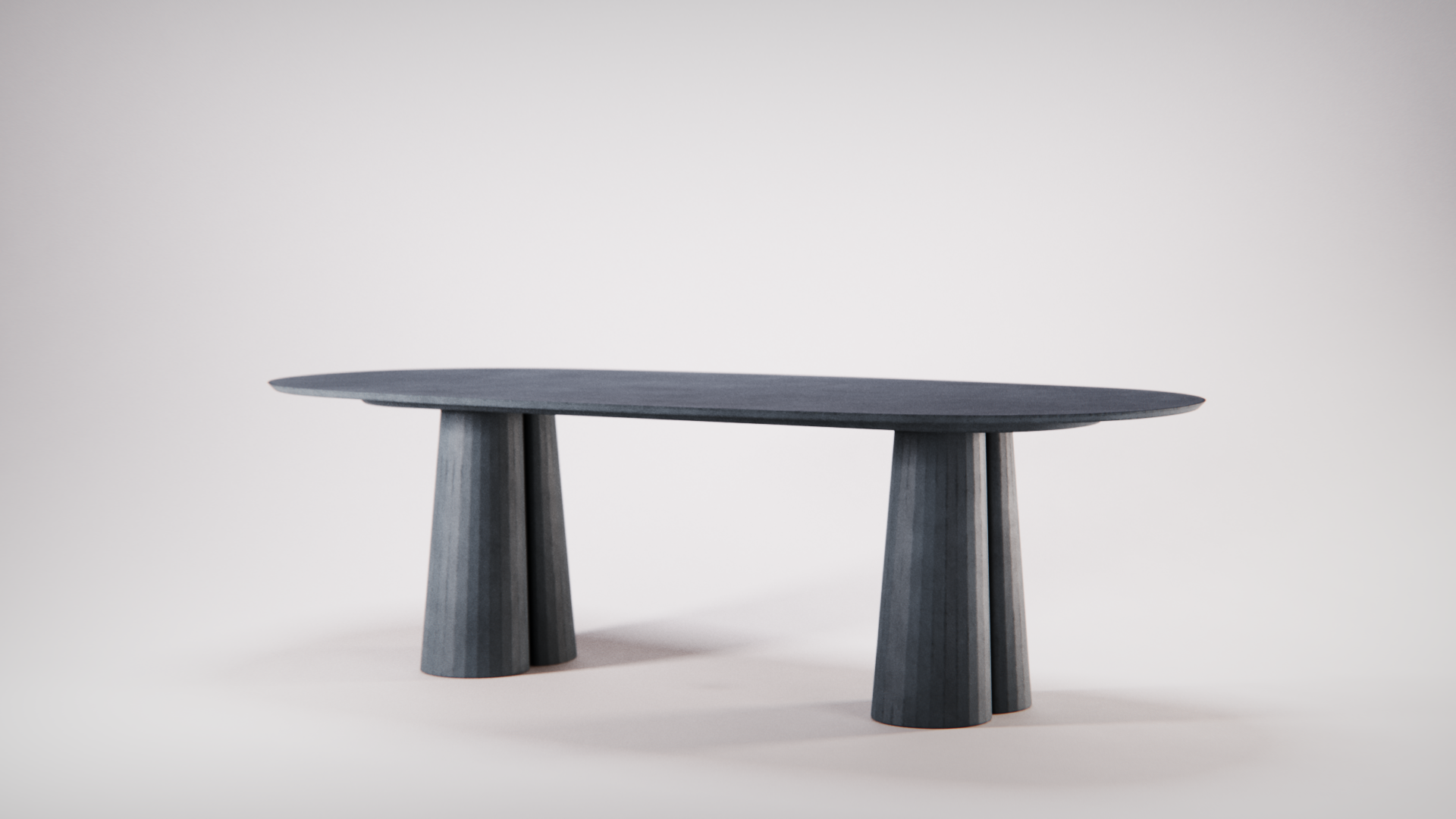 Fusto Oval Dining Table designed by Marialaura Rossiello Studio Irvine 240x120x73 Ink (2).png