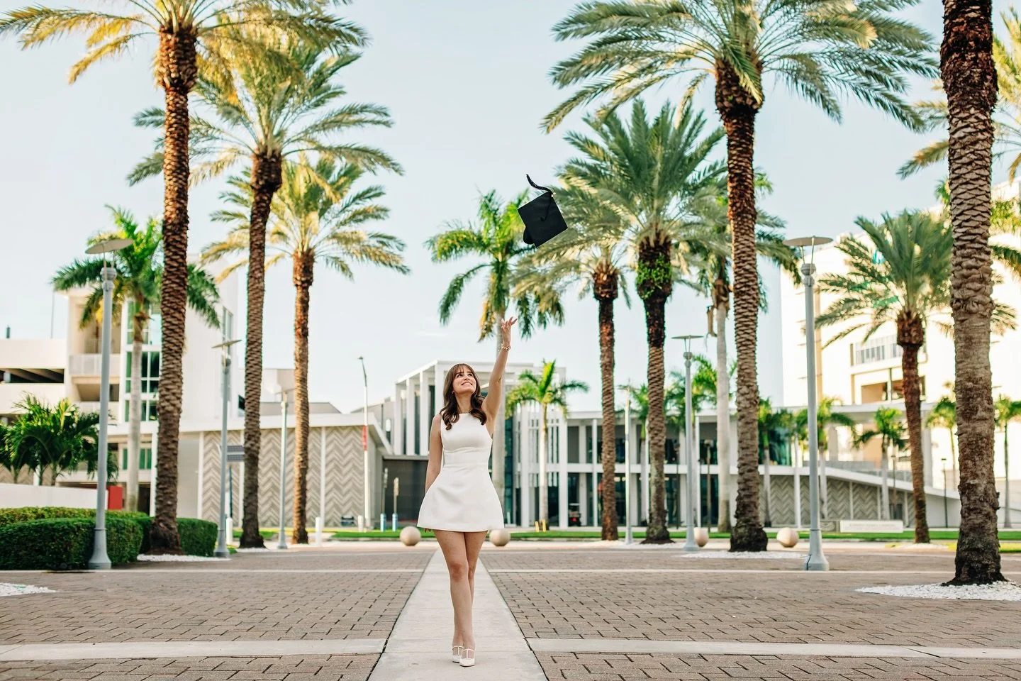 ✨ The rain finally gave us a break, and the sunshine showed up right on time for her session 🌞🎓 It was such a joy meeting Sheila in person , truly one of the sweetest souls! Celebrating her Master&rsquo;s degree with the most perfect afternoon! 
.

