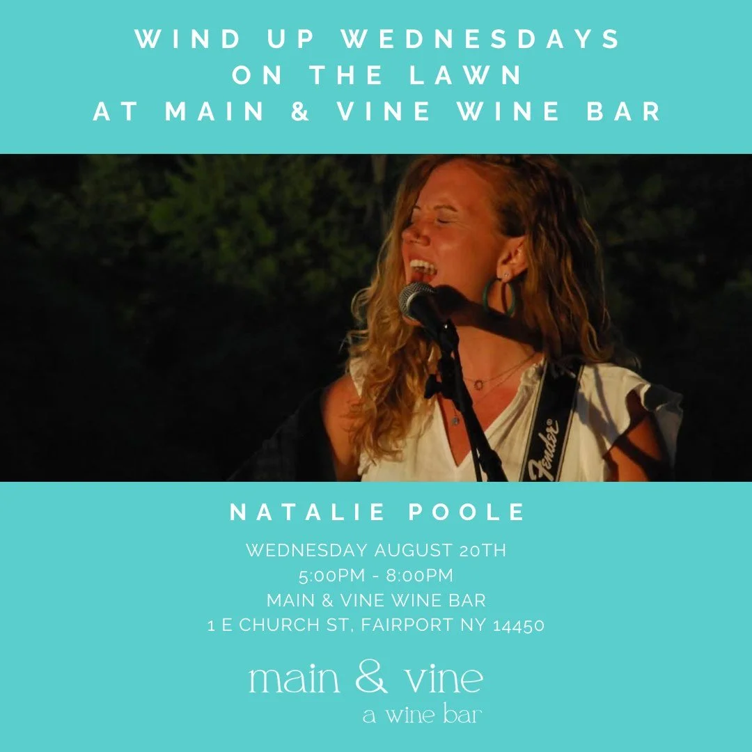 join us for some more live music on the lawn, next wednesday, august 20th, for one of our favorites, natalie poole! ❤️ @nataliepoolemusic 

enjoy the warm weather and great music. indulge in drinks, food, and even dessert, if you&rsquo;re in the mood