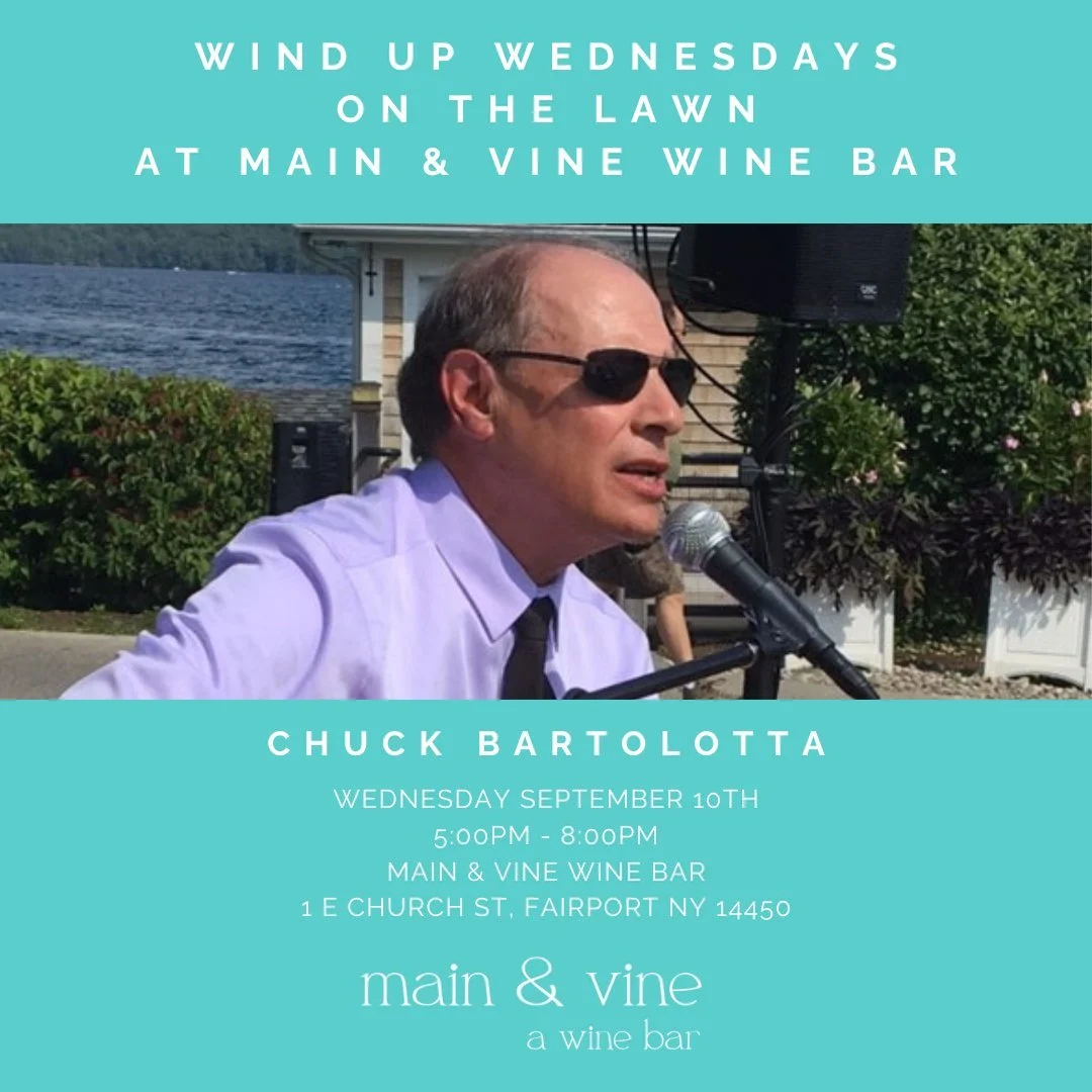 live music continues into september! join us next wednesday, september 10th for another recurring musician: chuck bartolotta!

enjoy the warm weather and great music. indulge in drinks, food, and even dessert, if you&rsquo;re in the mood. can&rsquo;t