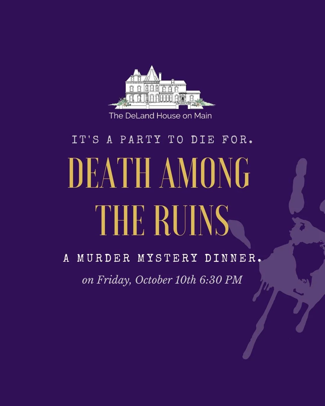 Don't forget to get your tickets for our newest murder mystery event!
📅 Friday, October 10th, 2025
🕡 6:30 PM
🍽️Light hors d&rsquo;oeuvres &amp; buffet dinner, Cash bar
💵 $75.00 per person
🎟️ Limited to 75 guests
♿ Handicap accessible

A tropical