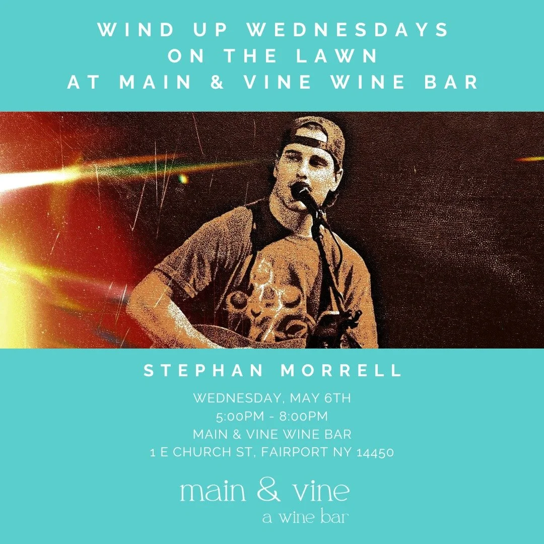join us for our second installment of wind up wednesdays, live music on the lawn, with Stephan Morrell!

enjoy the warm weather and great music. indulge in drinks, food, and even dessert, if you&rsquo;re in the mood. can&rsquo;t wait to see you there