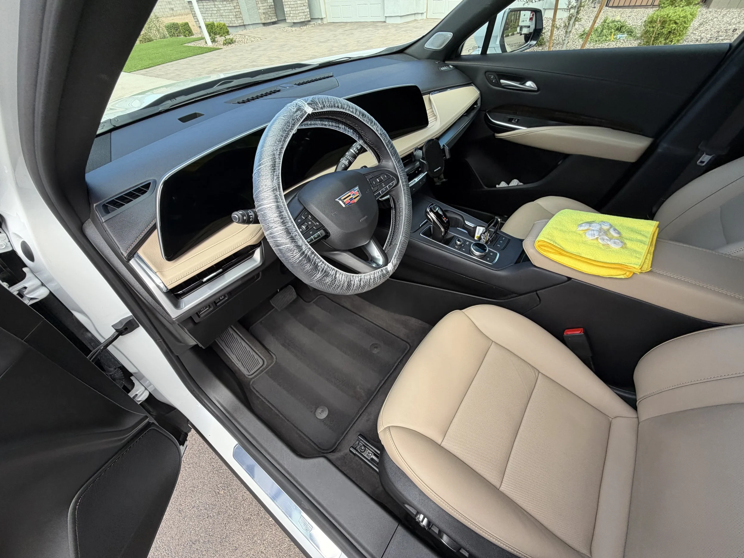 Cadillac refreshed interior after complete detail in Phoenix, AZ