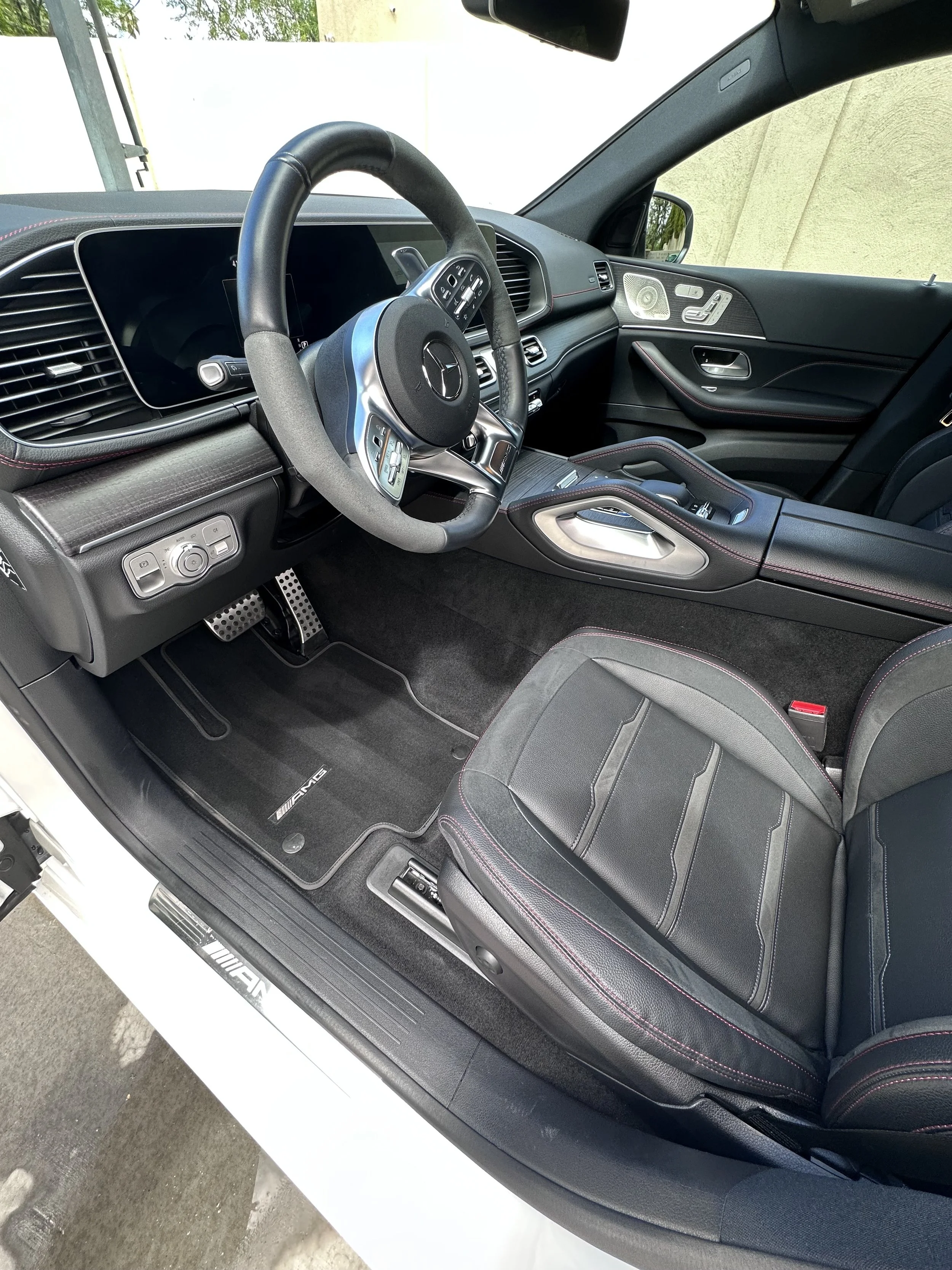 Mercedes interior dialed in after a maintenance detail service in Litchfield Park, AZ